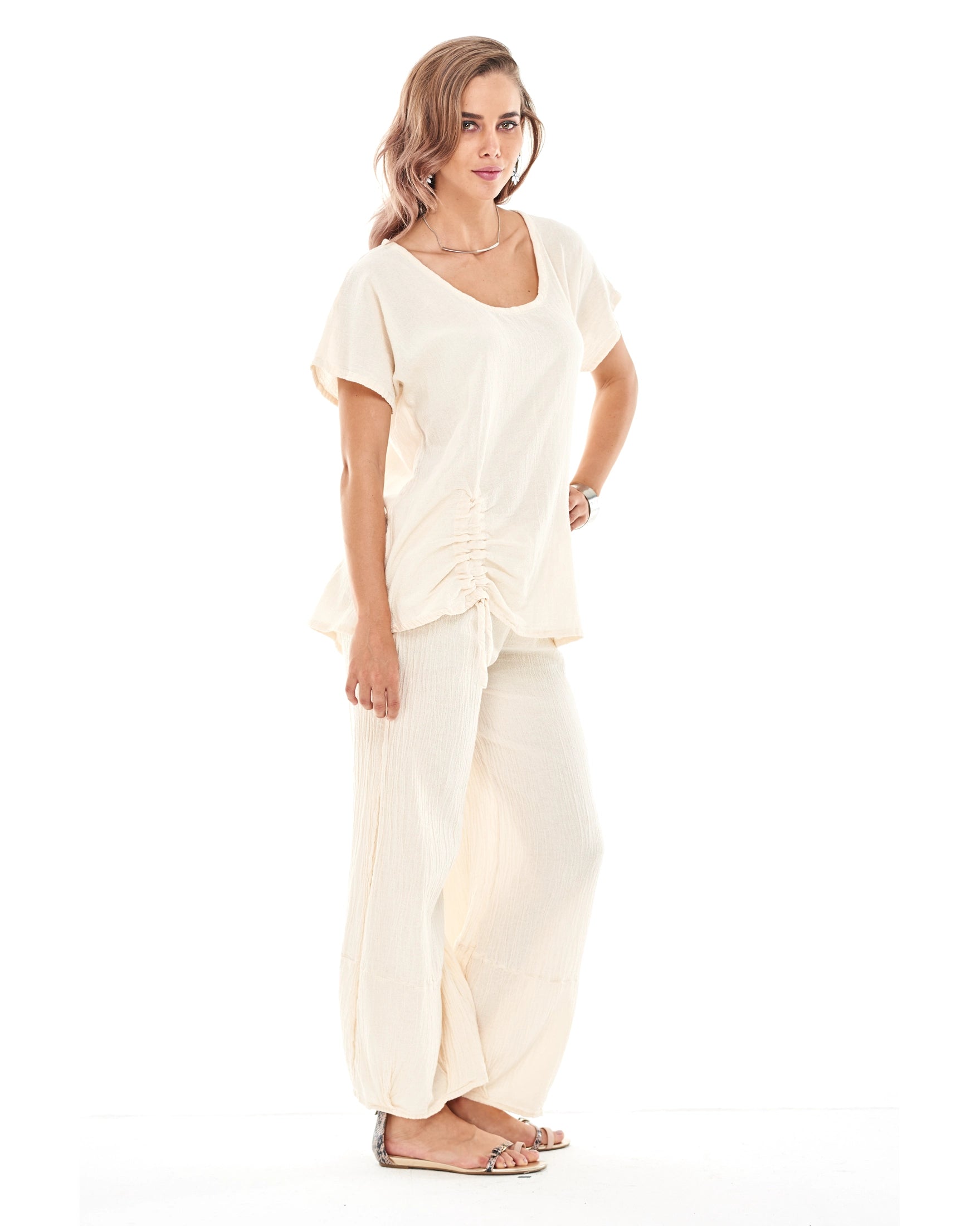 Ana Cotton Gauze Blouse-Oh My Gauze
