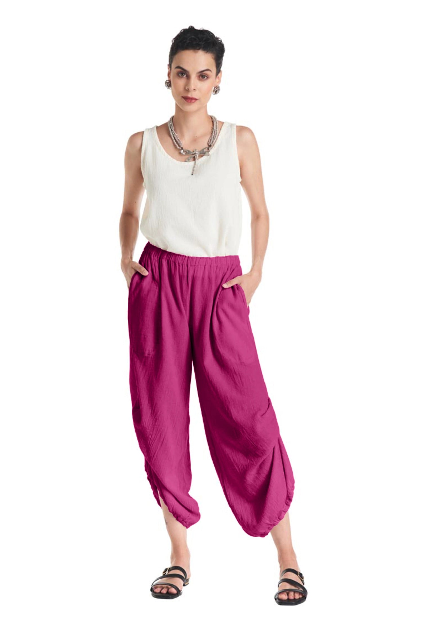Dash Cotton Gauze Pants-Oh My Gauze