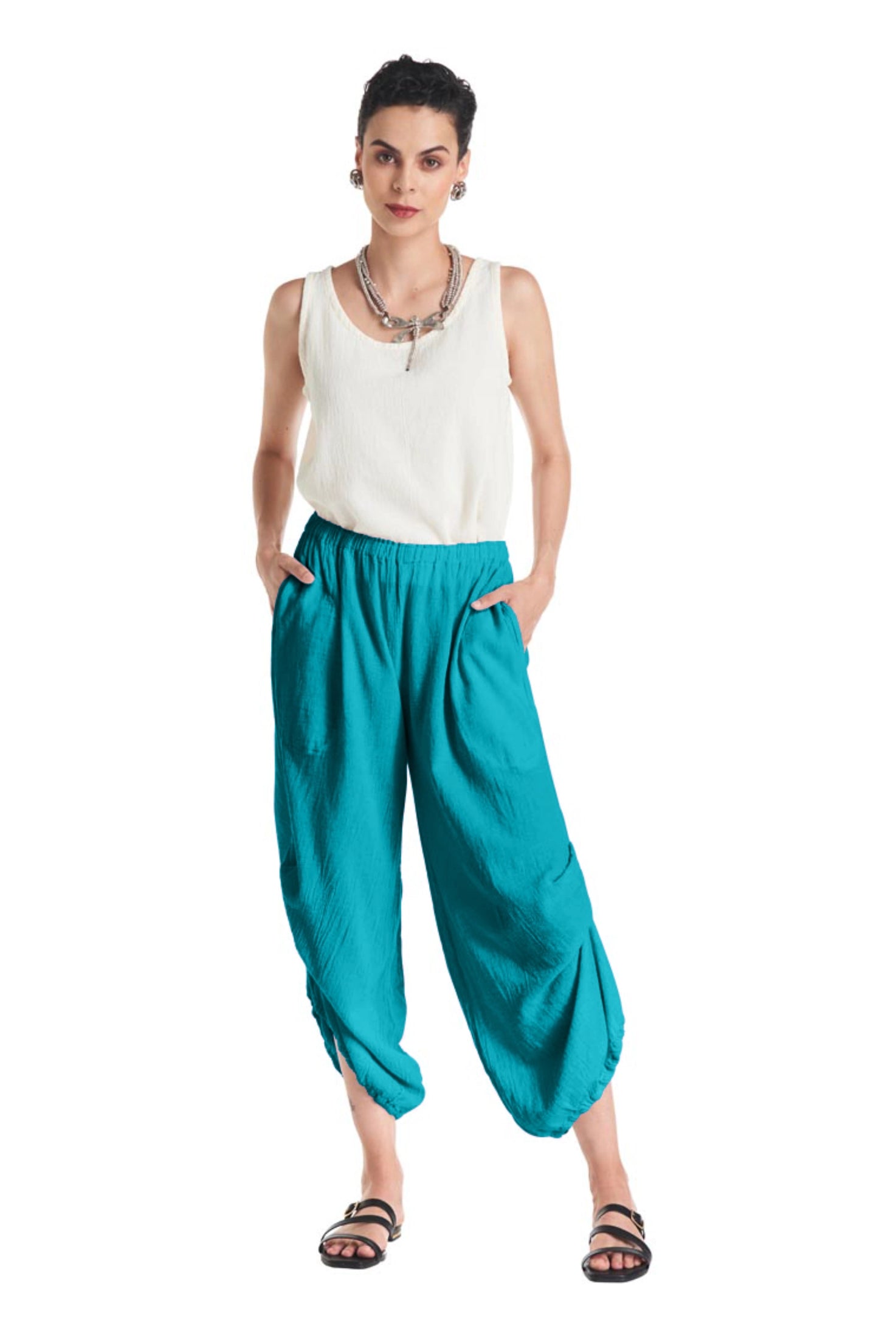 Dash Cotton Gauze Pants-Oh My Gauze