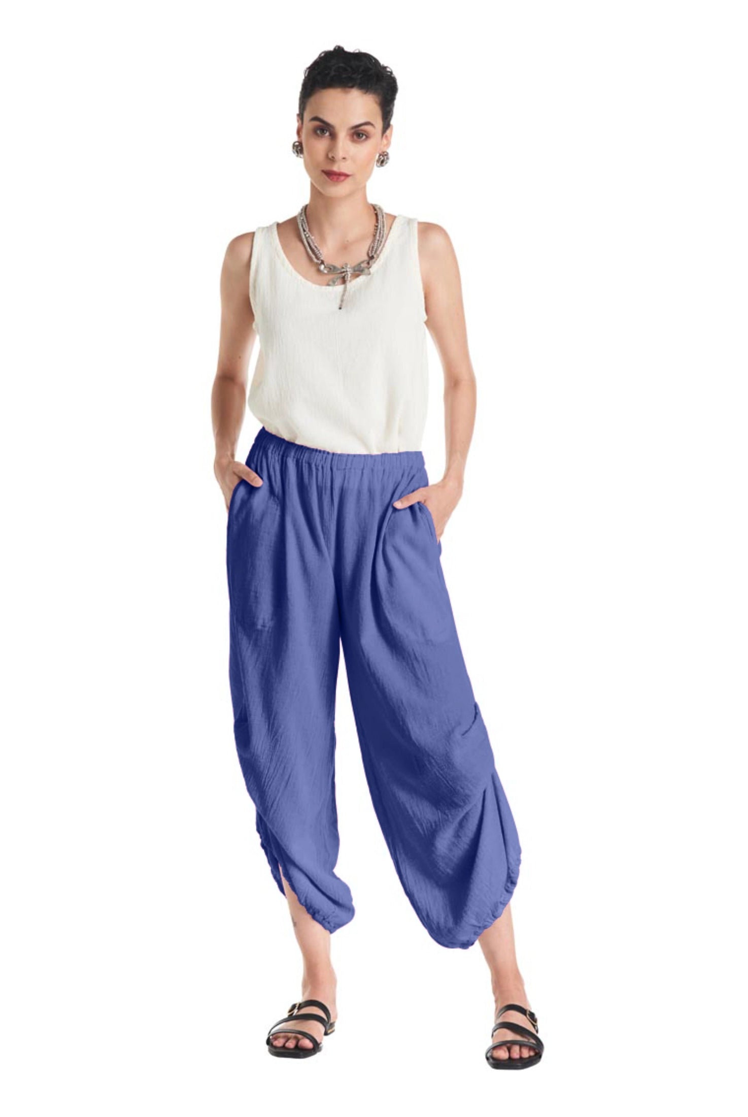 Dash Cotton Gauze Pants-Oh My Gauze