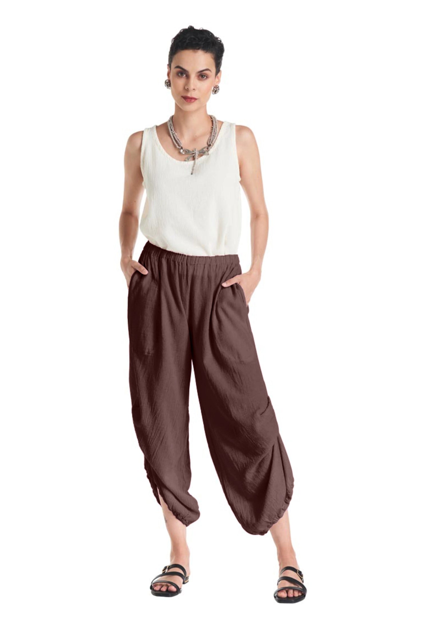 Dash Cotton Gauze Pants-Oh My Gauze