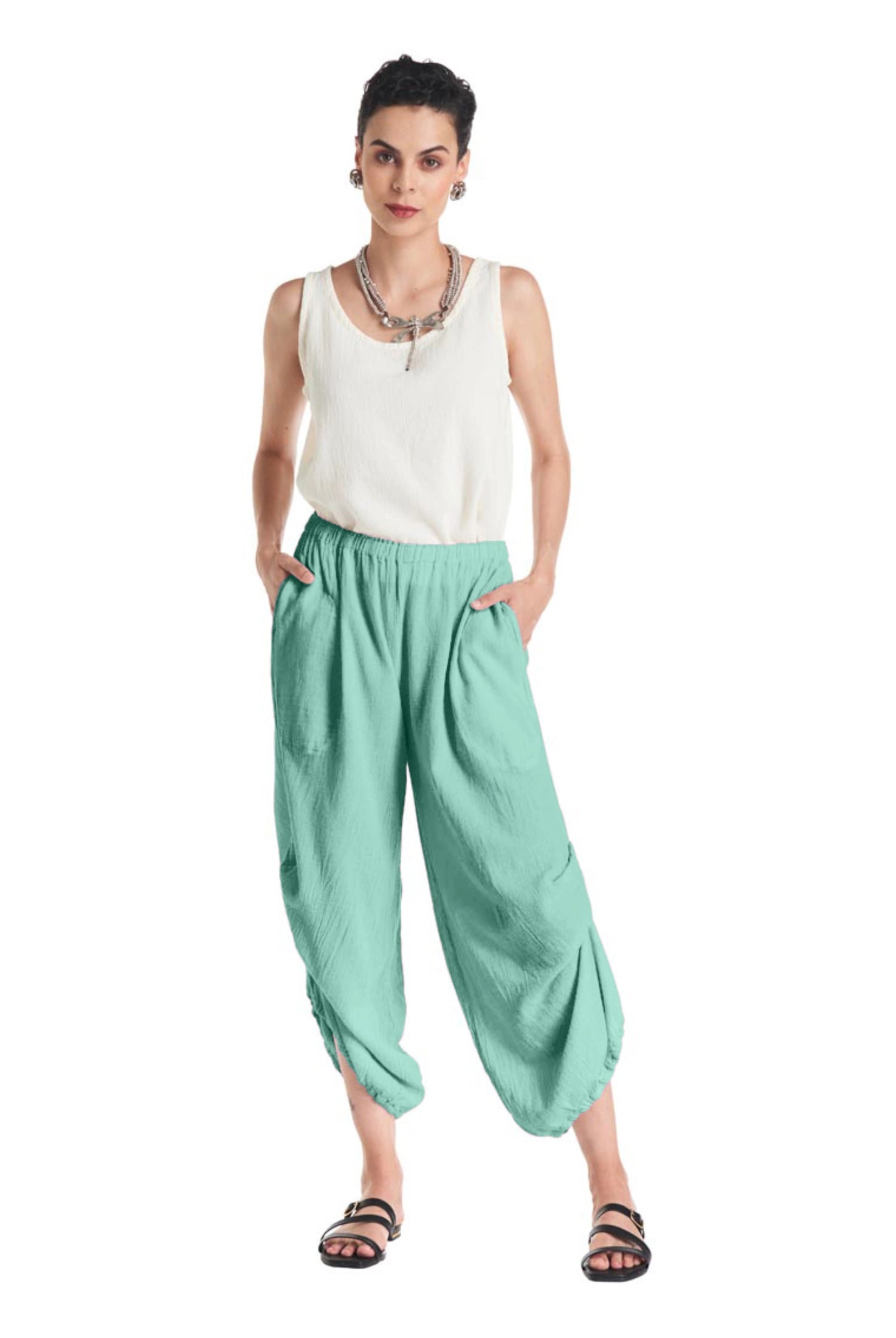 Dash Cotton Gauze Pants-Oh My Gauze