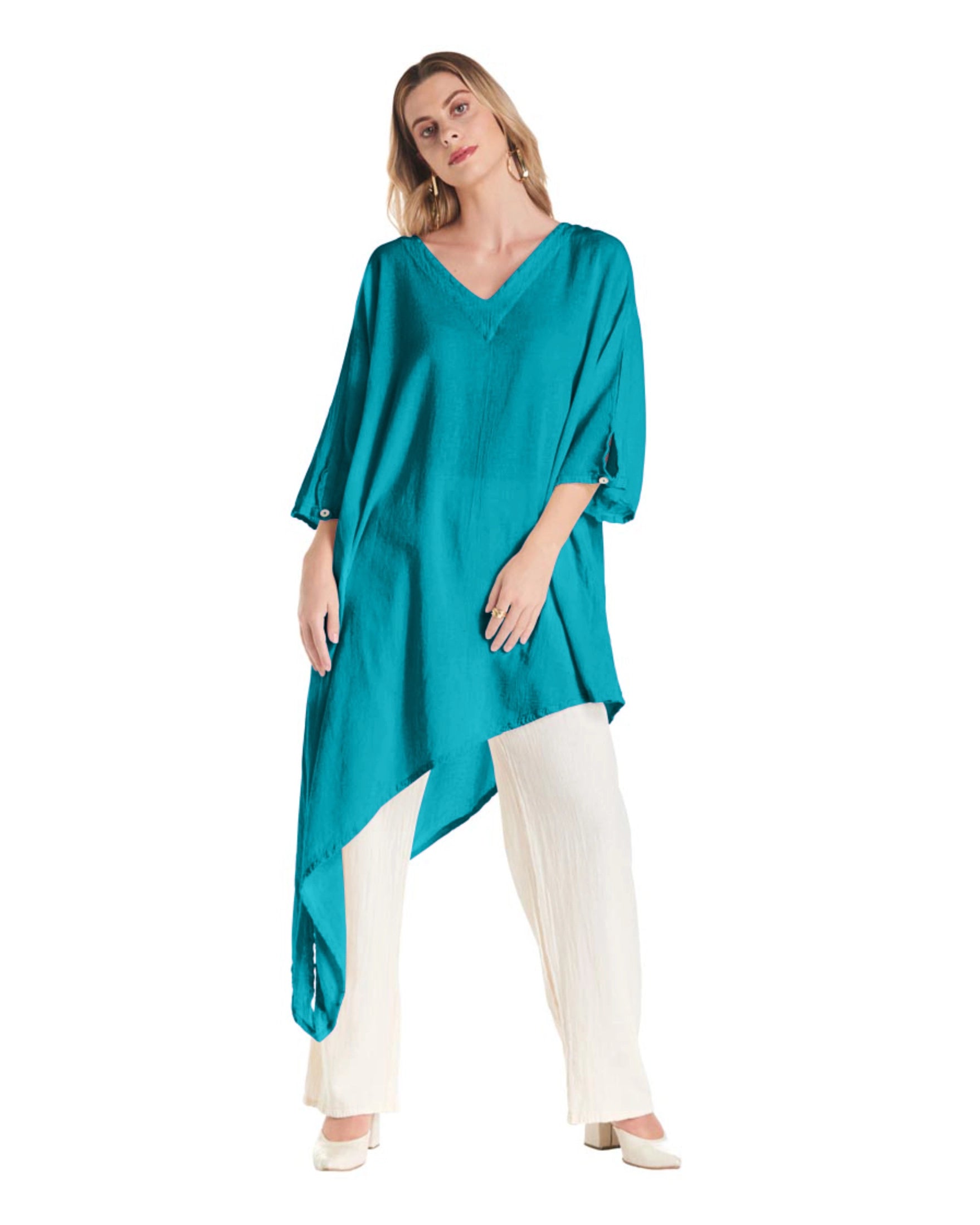 Drama Cotton Gauze Blouse-Oh My Gauze