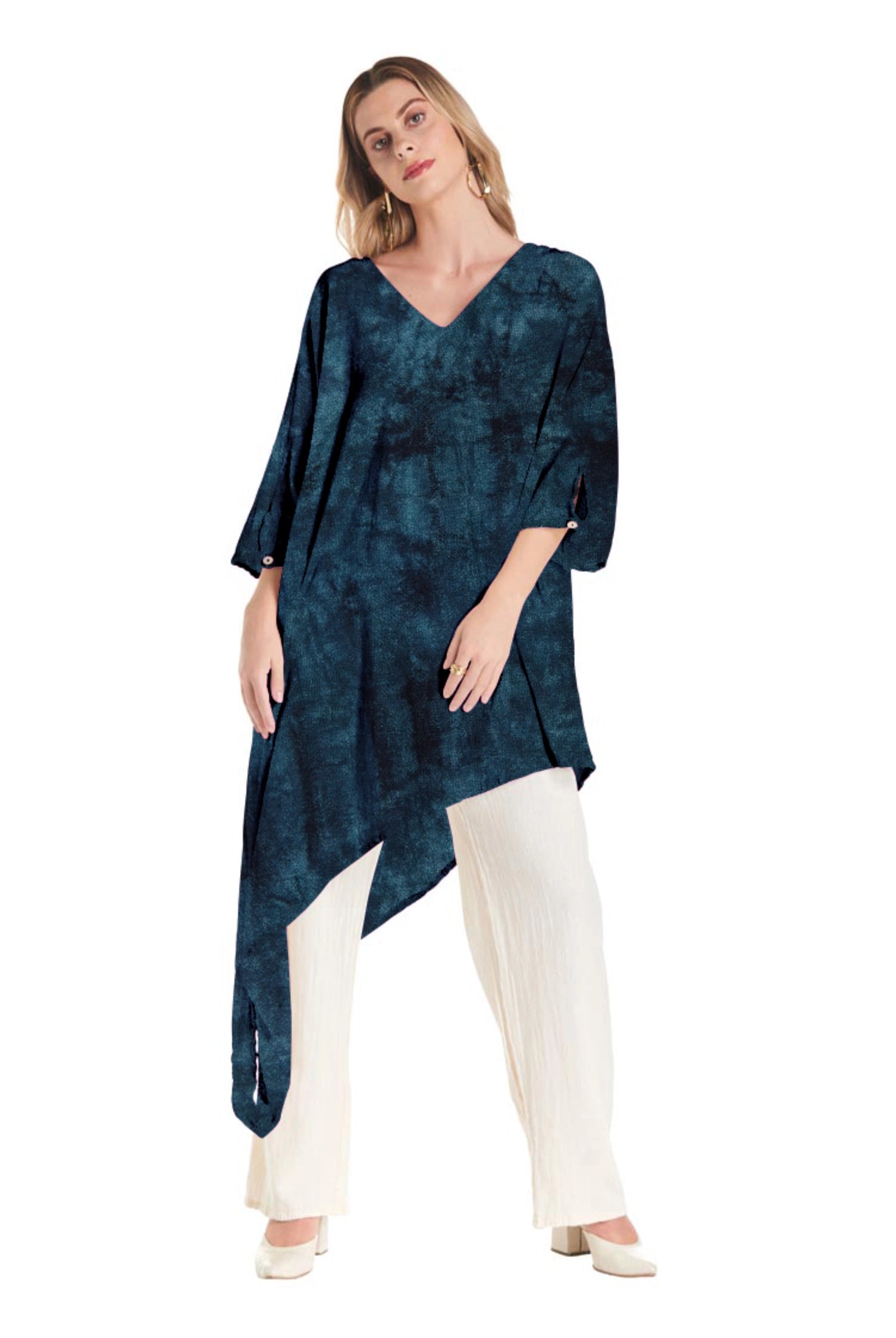 Drama Cotton Gauze Blouse - Final Sale-Oh My Gauze