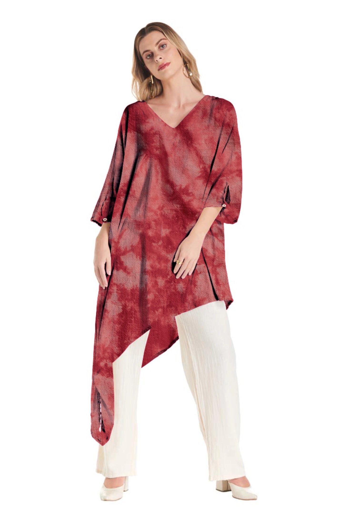 Drama Cotton Gauze Blouse - Final Sale-Oh My Gauze