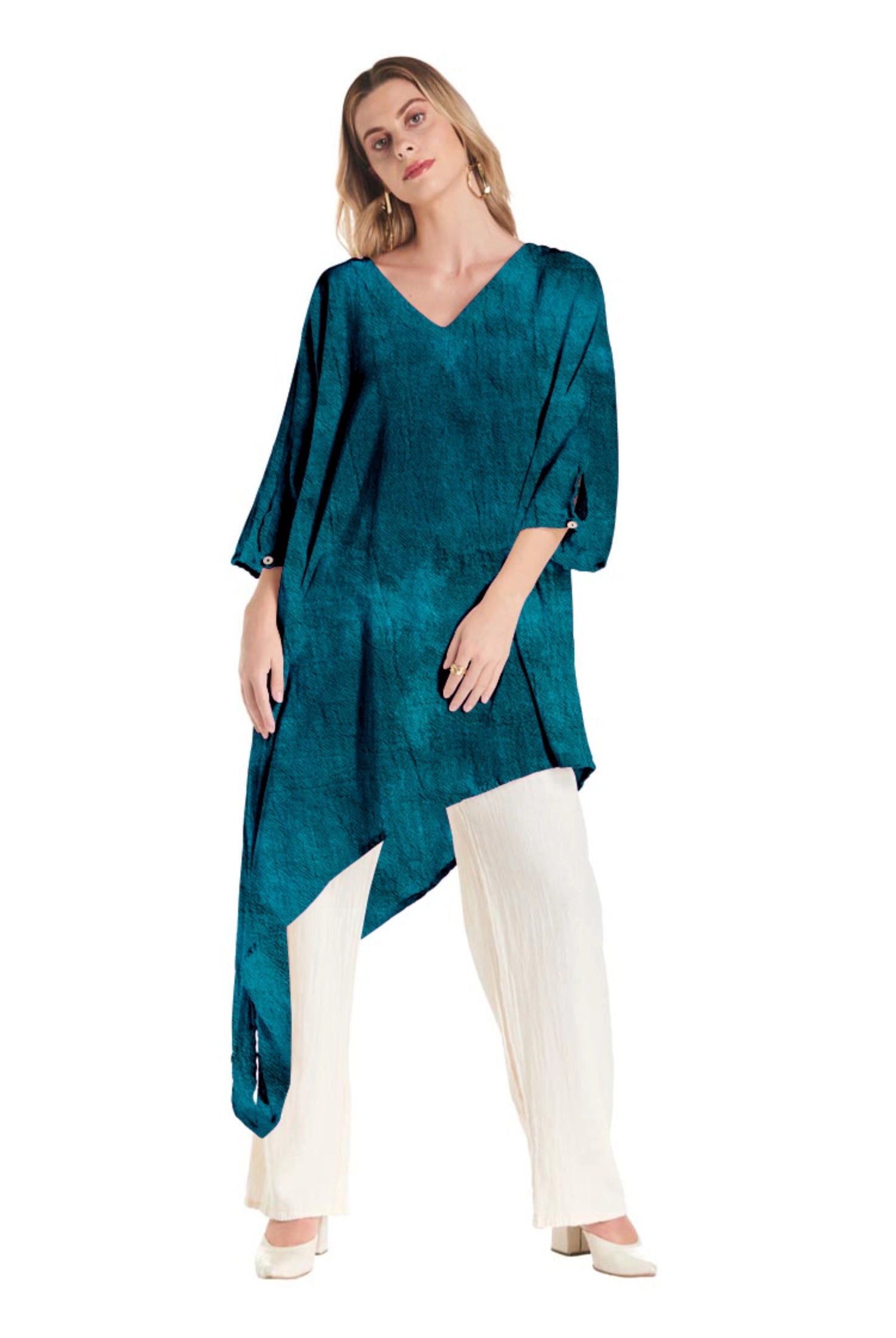 Drama Cotton Gauze Blouse - Final Sale-Oh My Gauze