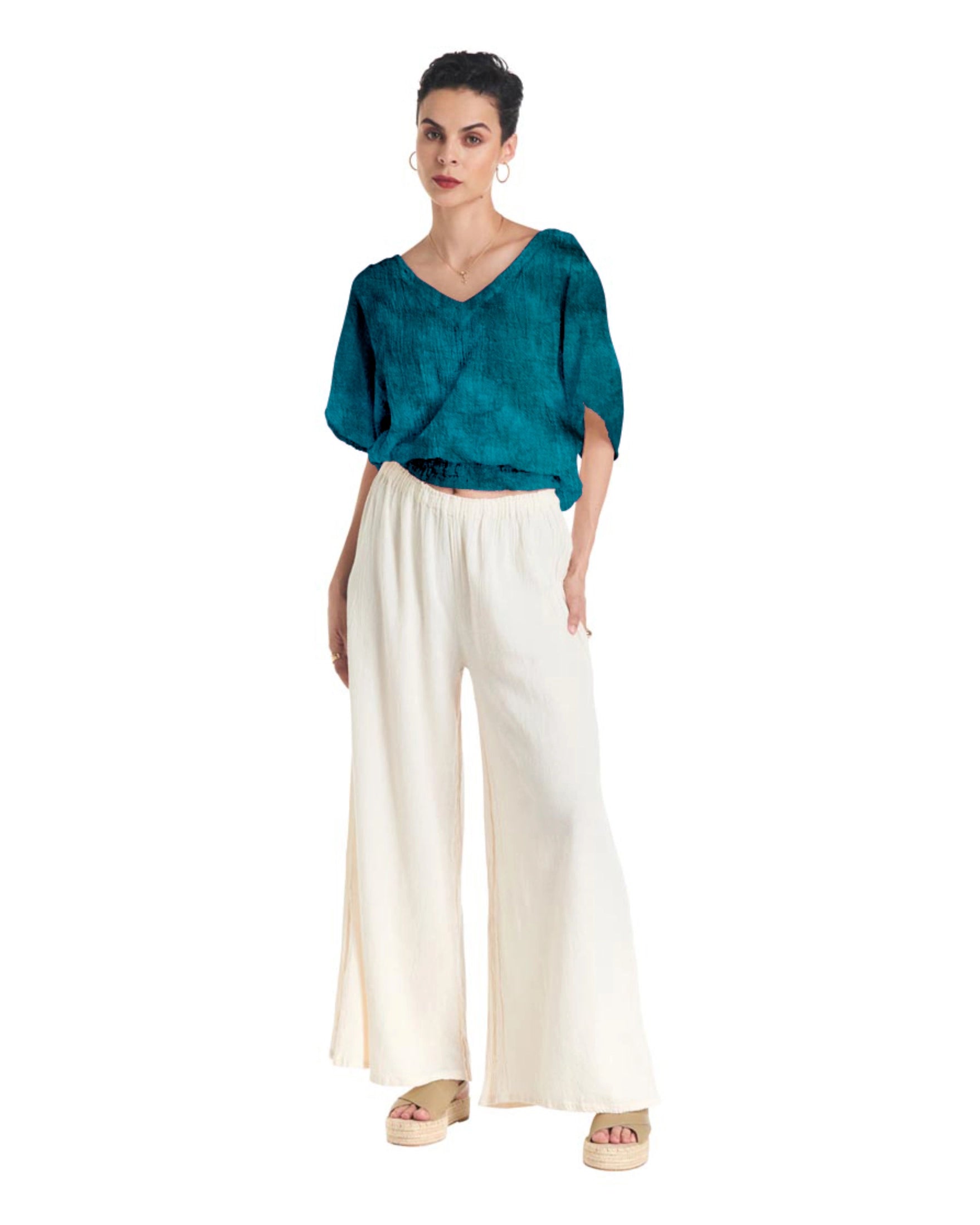 Romane Cotton Gauze Blouse-Oh My Gauze
