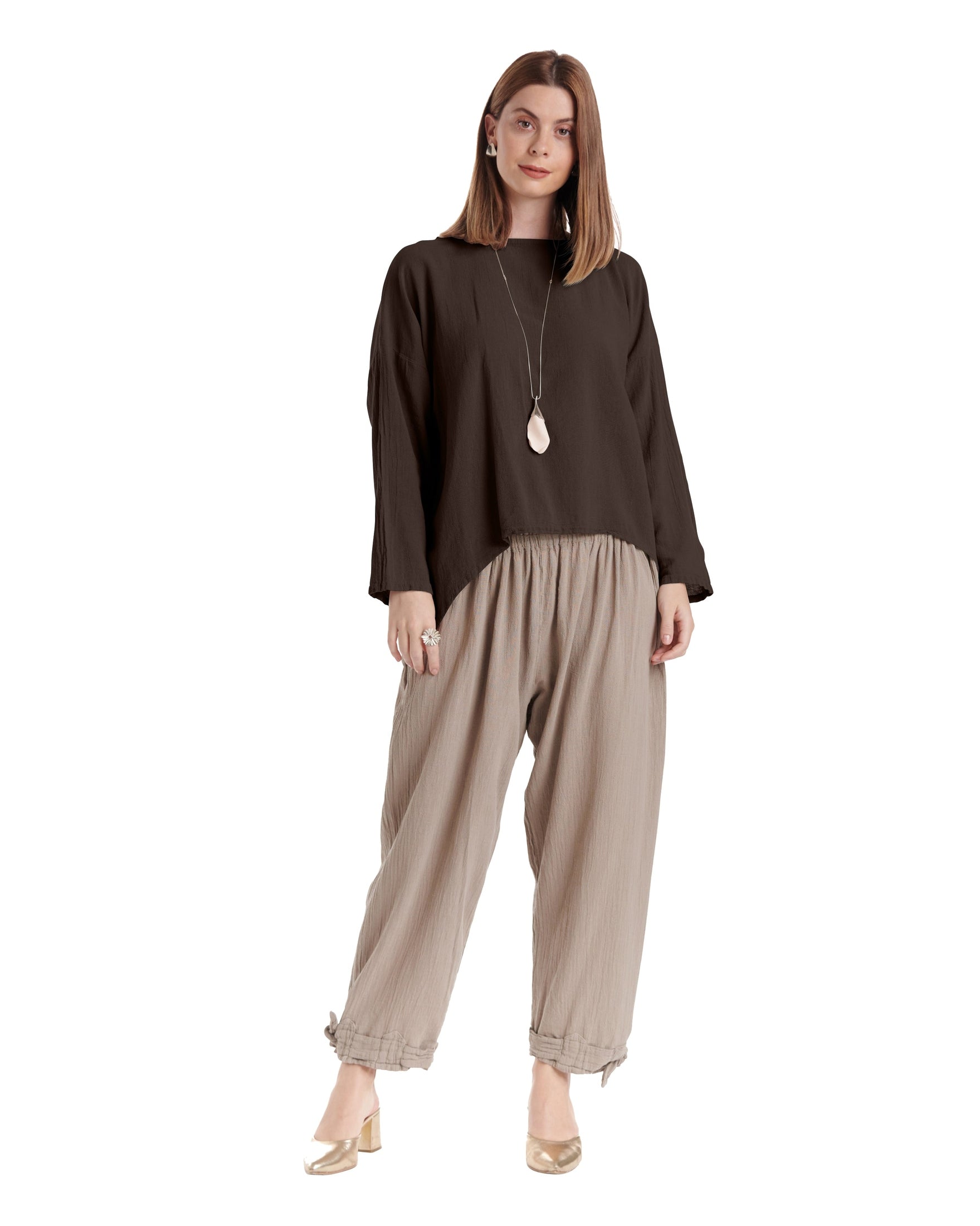 Abby Cotton Gauze Blouse-Oh My Gauze