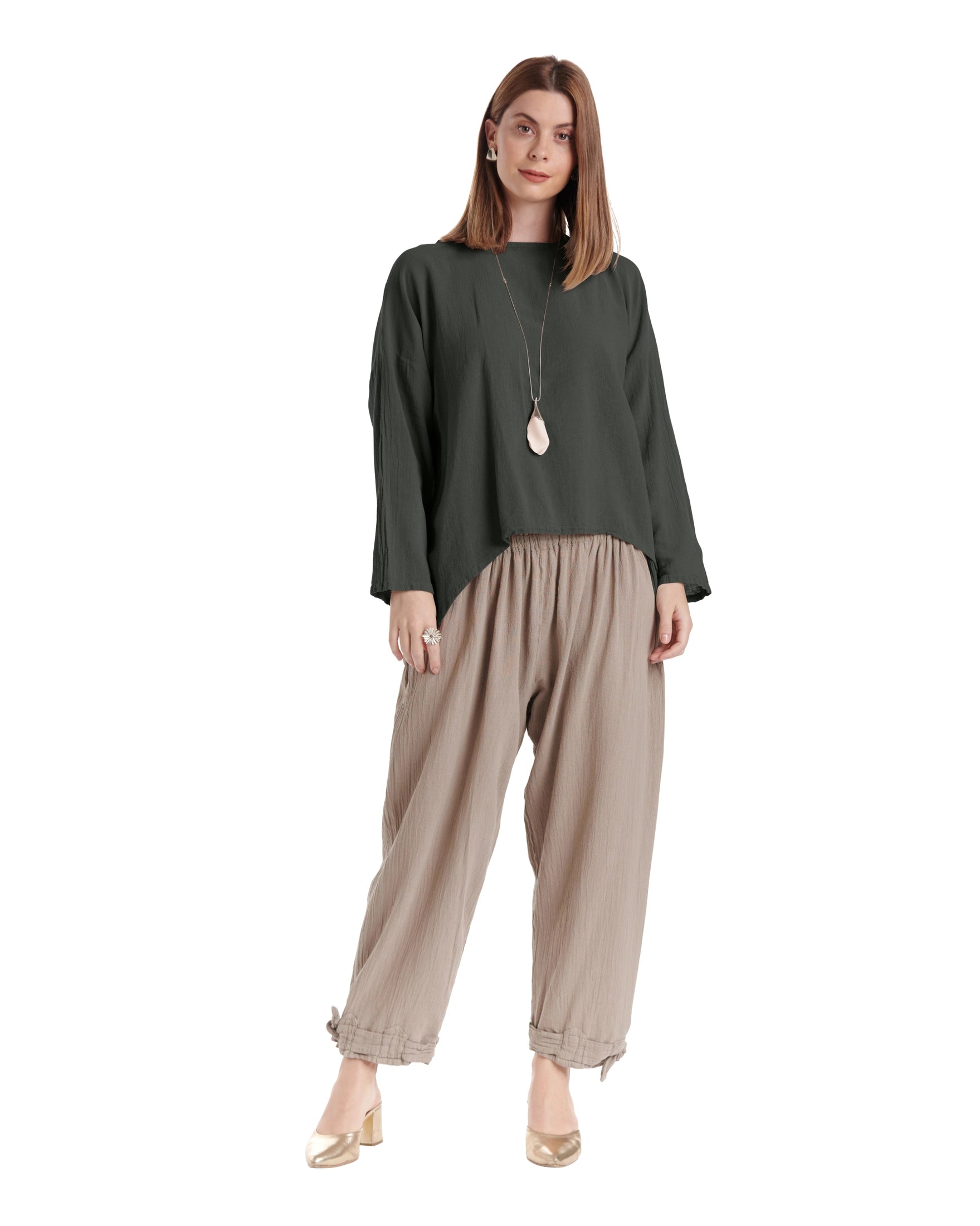 Abby Cotton Gauze Blouse-Oh My Gauze