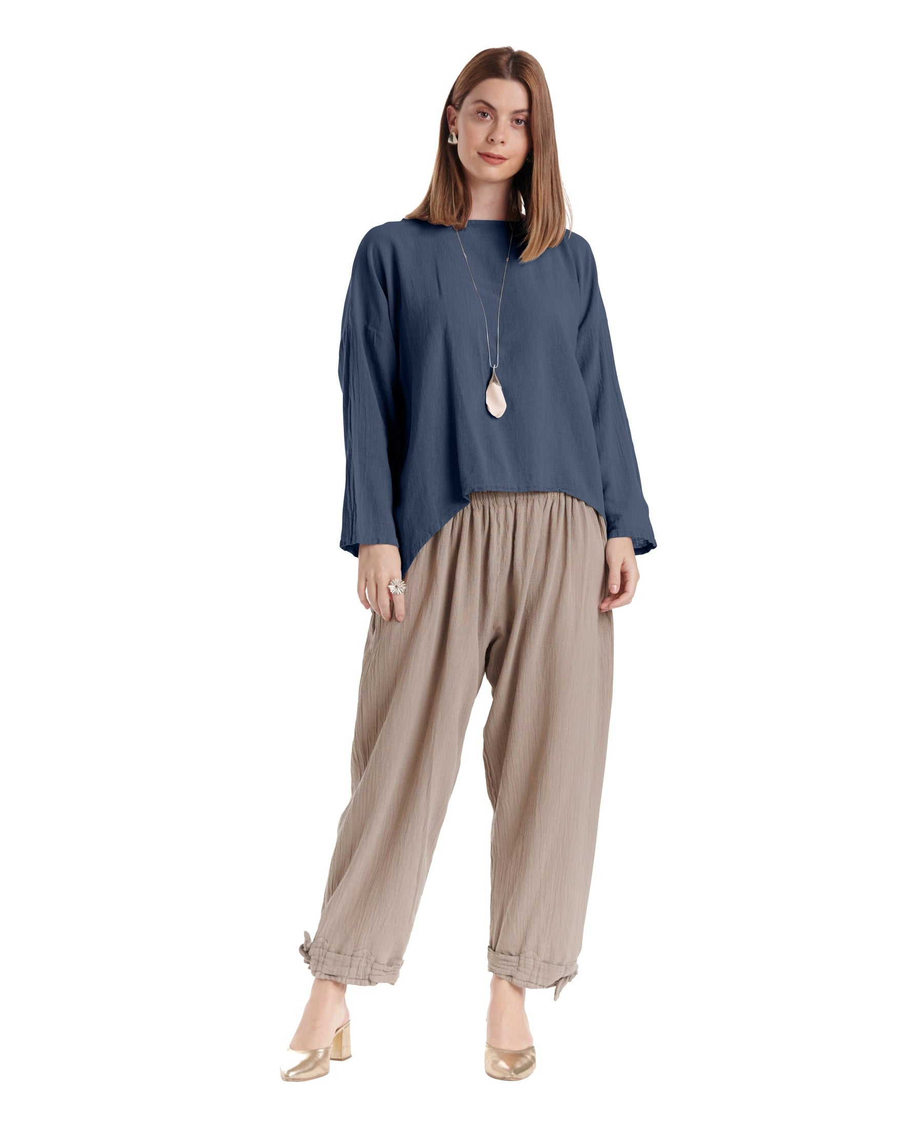 Abby Cotton Gauze Blouse-Oh My Gauze