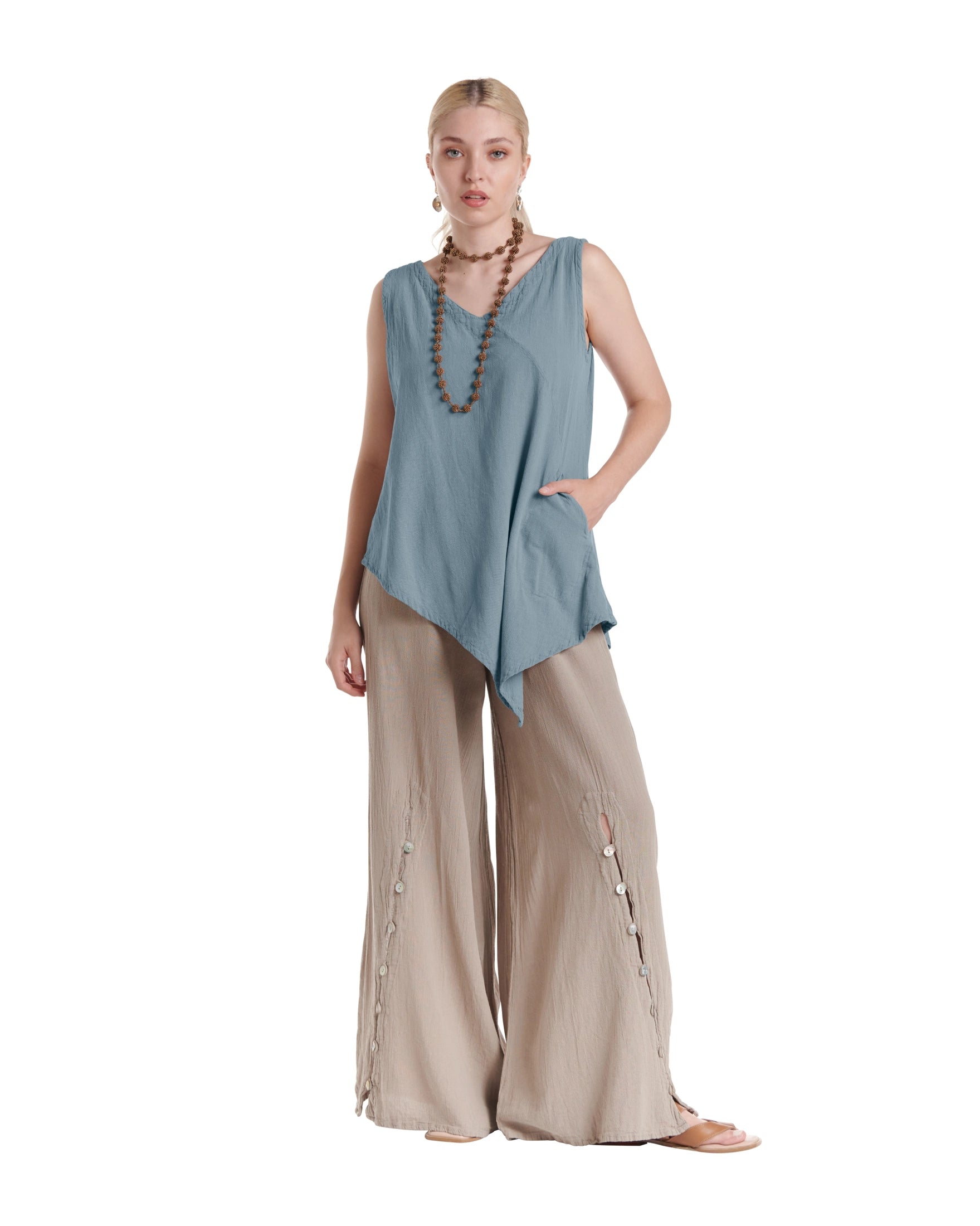 Allie Cotton Gauze Blouse-Oh My Gauze