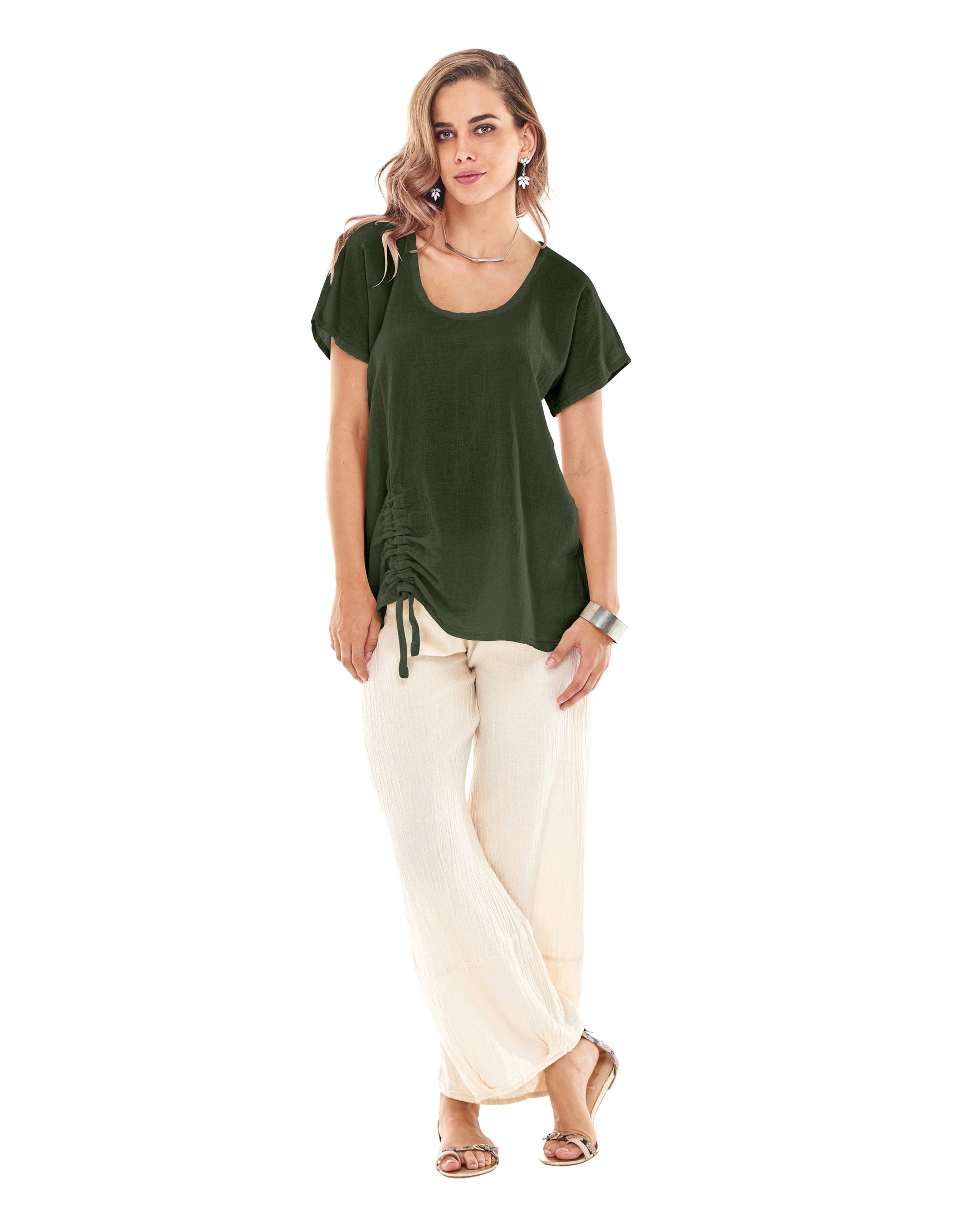 Ana Cotton Gauze Blouse-Oh My Gauze