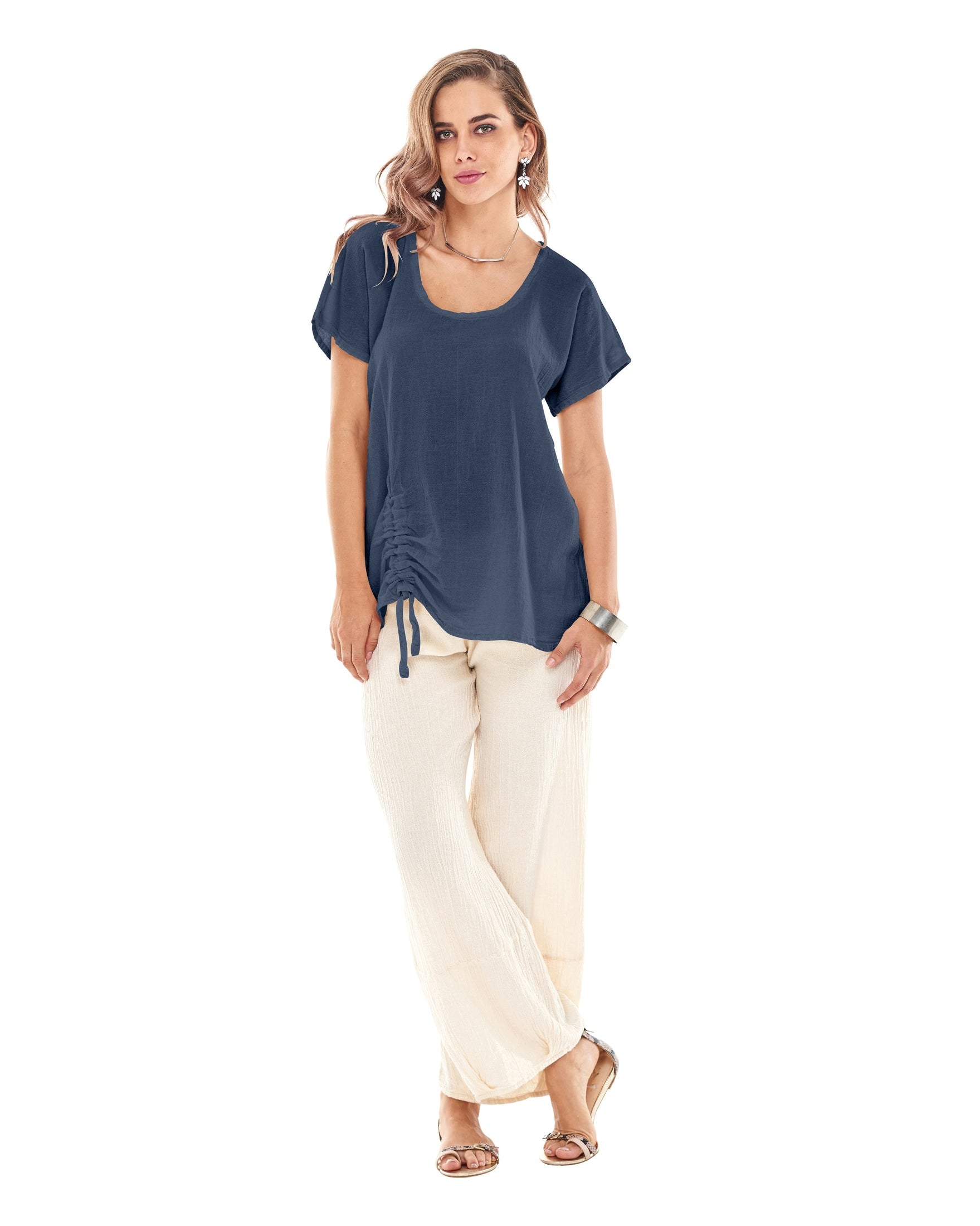 Ana Cotton Gauze Blouse-Oh My Gauze