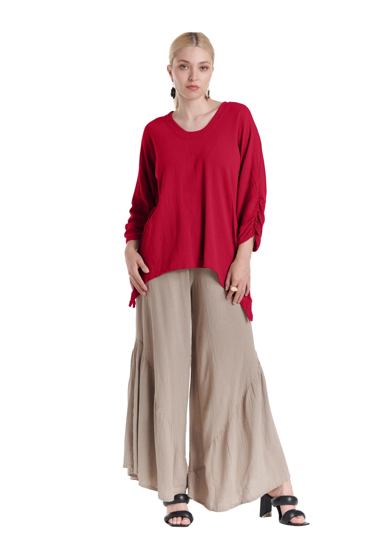 Arty Cotton Gauze Blouse-Oh My Gauze