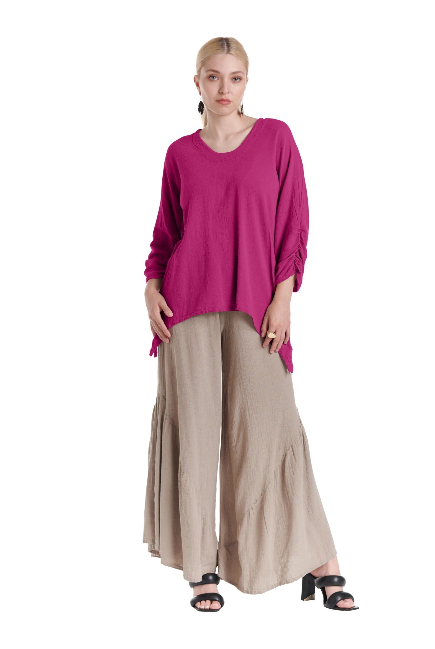 Arty Cotton Gauze Blouse-Oh My Gauze