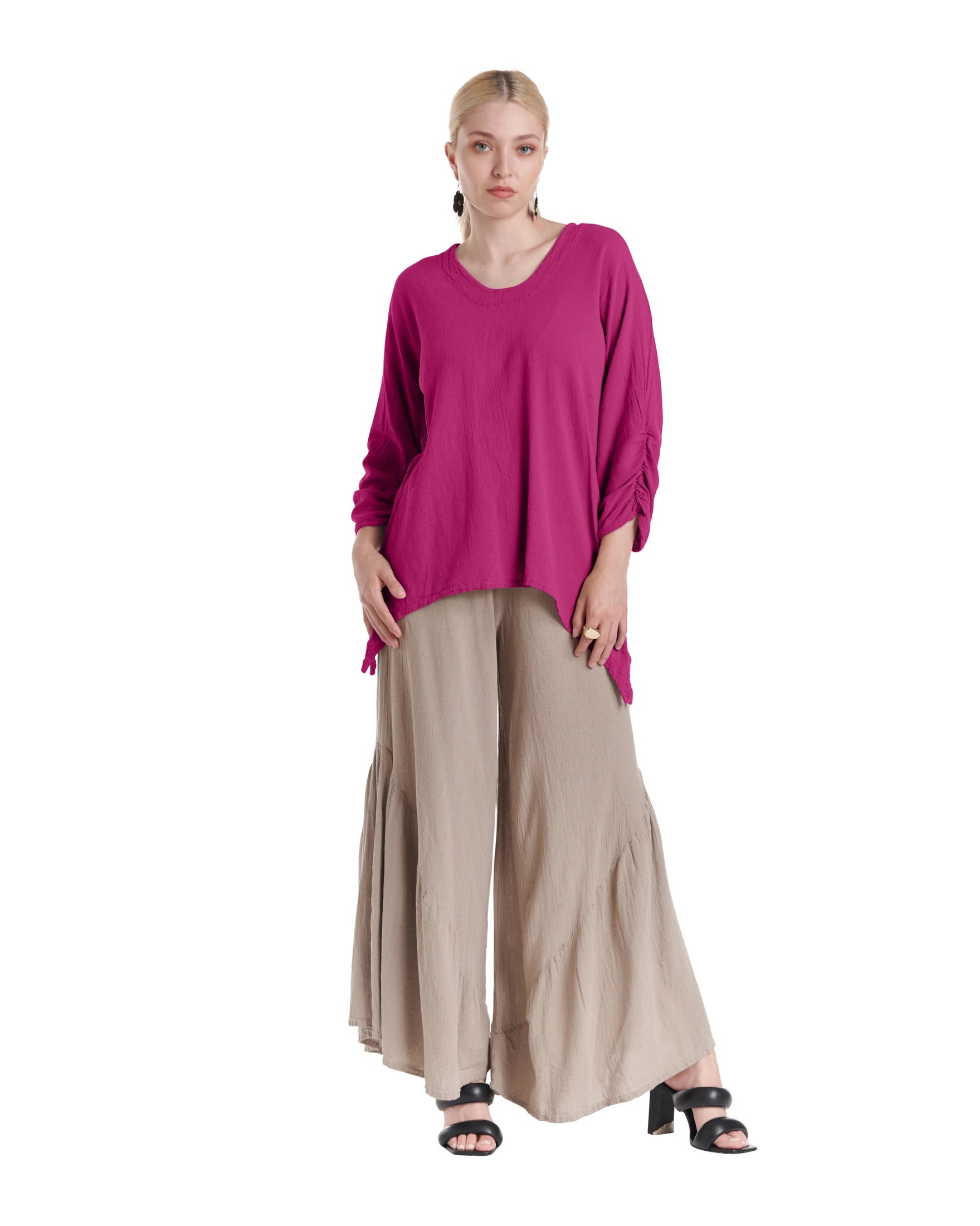 Arty Cotton Gauze Blouse-Oh My Gauze