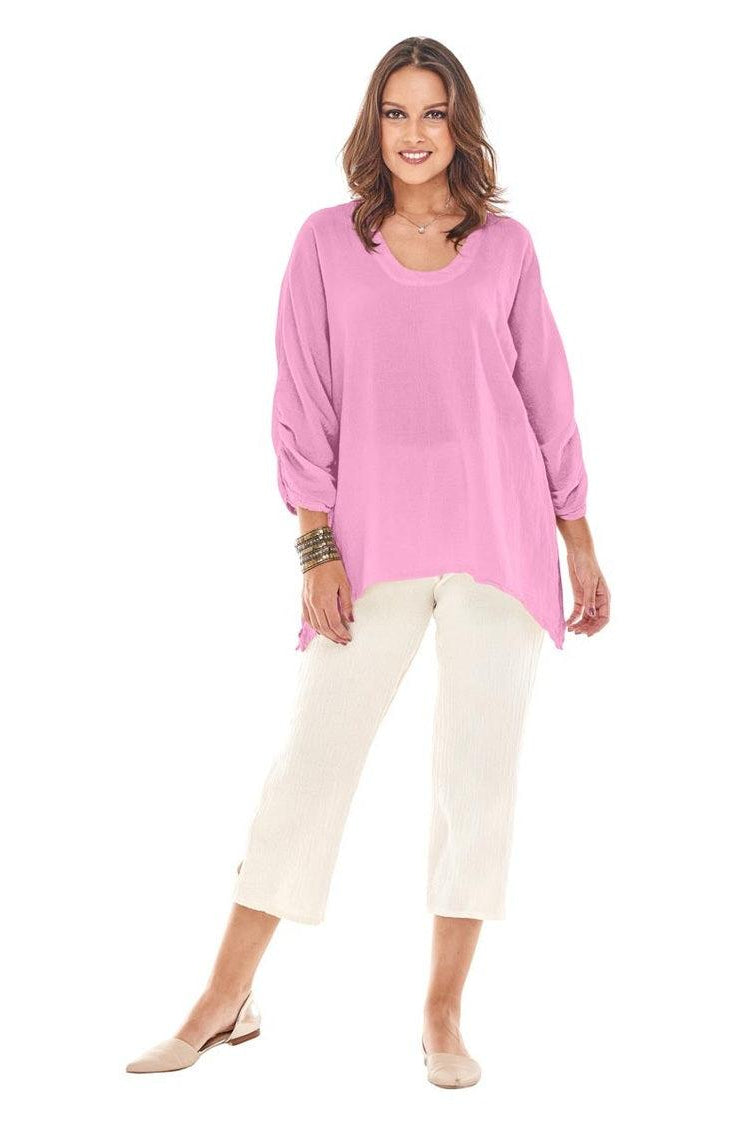 Arty Cotton Gauze Blouse-Oh My Gauze