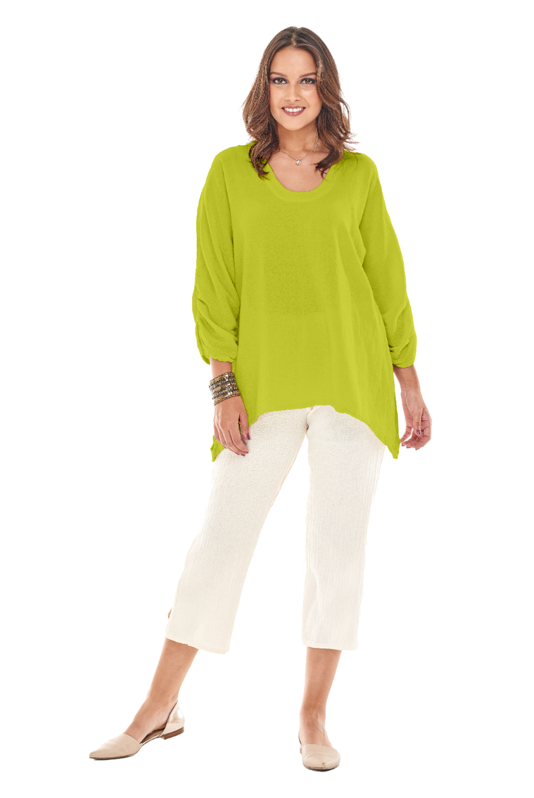 Arty Cotton Gauze Blouse-Oh My Gauze