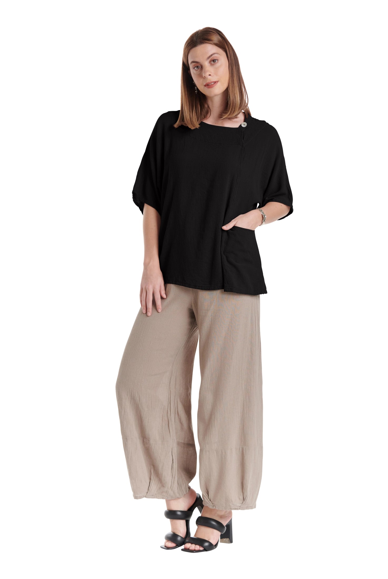 Athena Cotton Gauze Blouse-Oh My Gauze