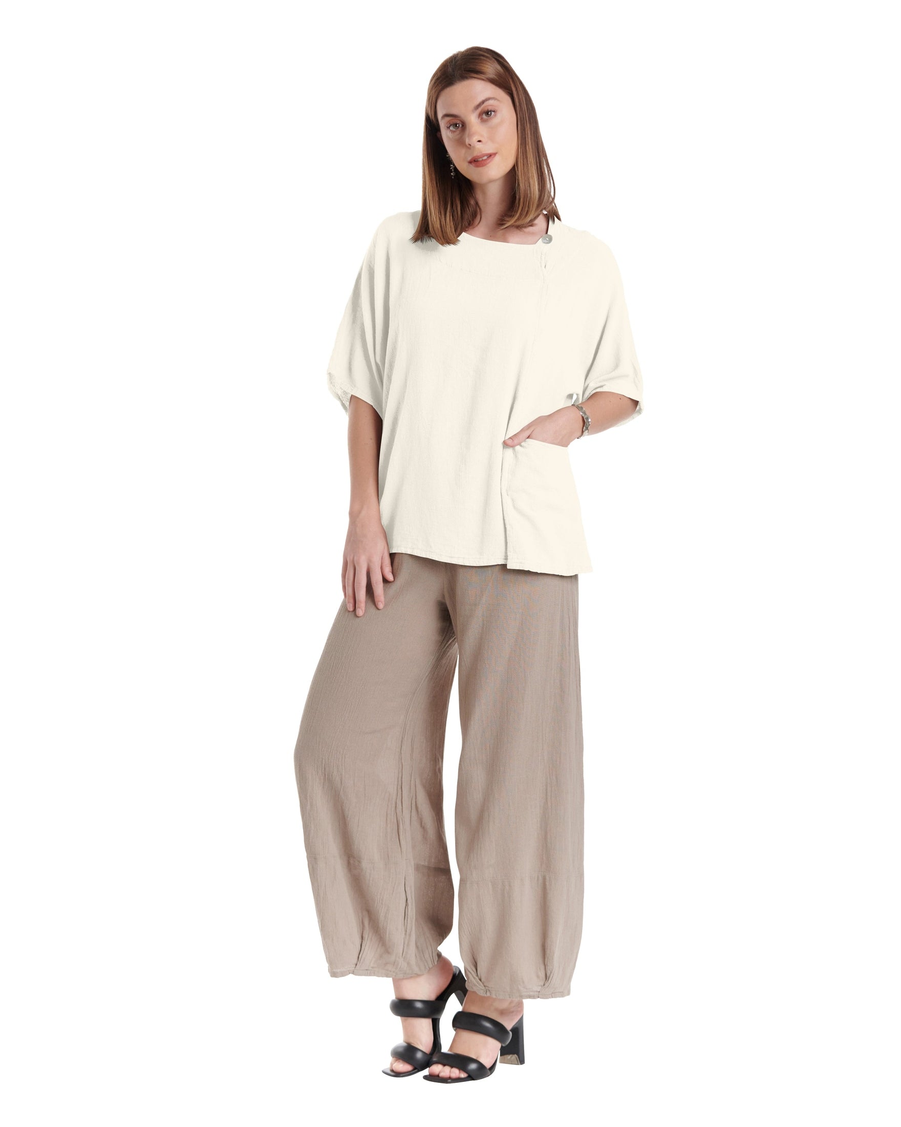 Athena Cotton Gauze Blouse-Oh My Gauze