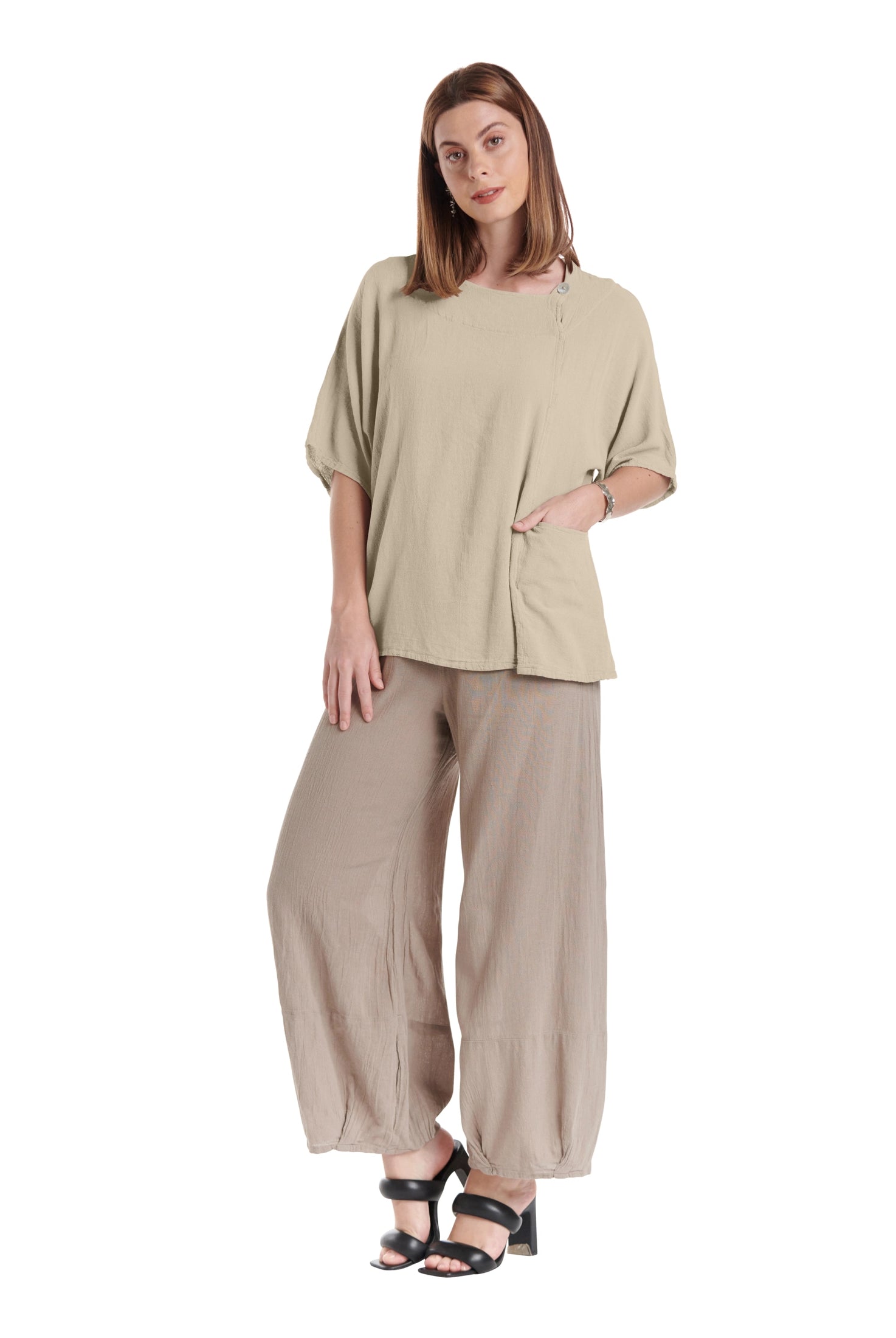 Athena Cotton Gauze Blouse-Oh My Gauze