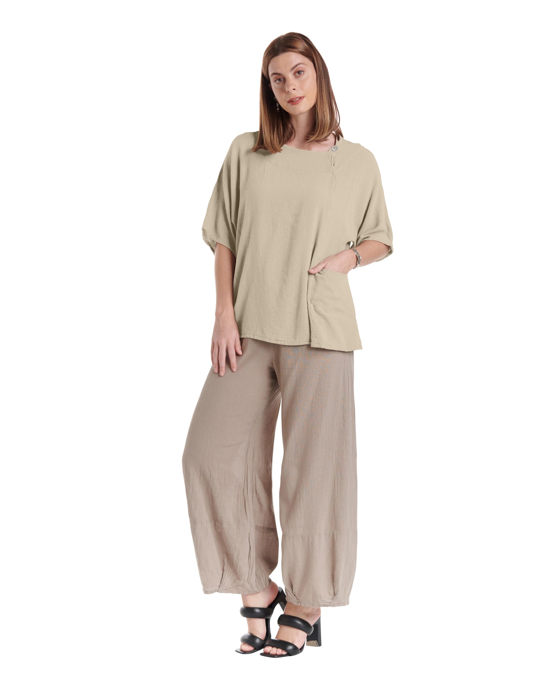 Athena Cotton Gauze Blouse-Oh My Gauze