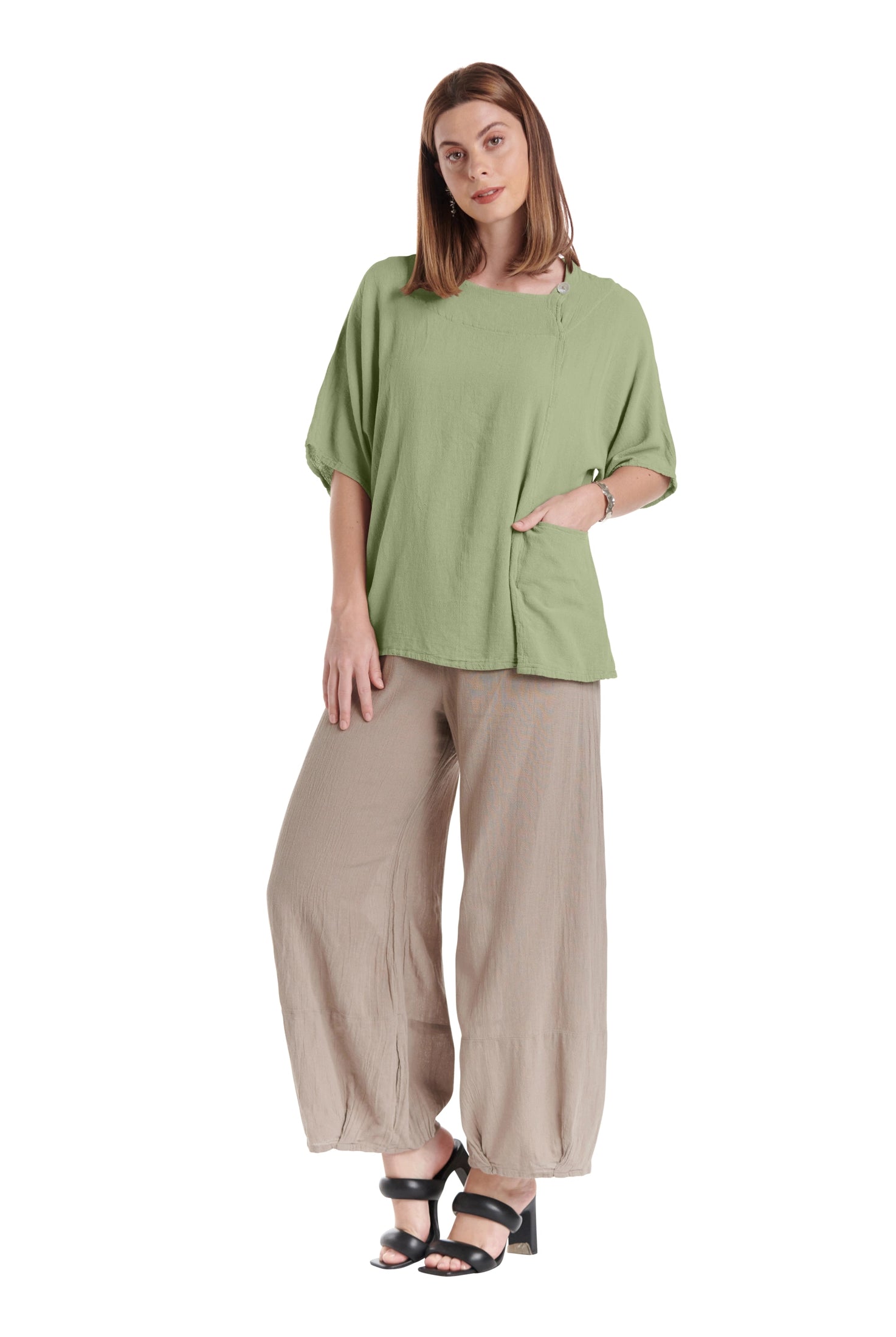 Athena Cotton Gauze Blouse-Oh My Gauze