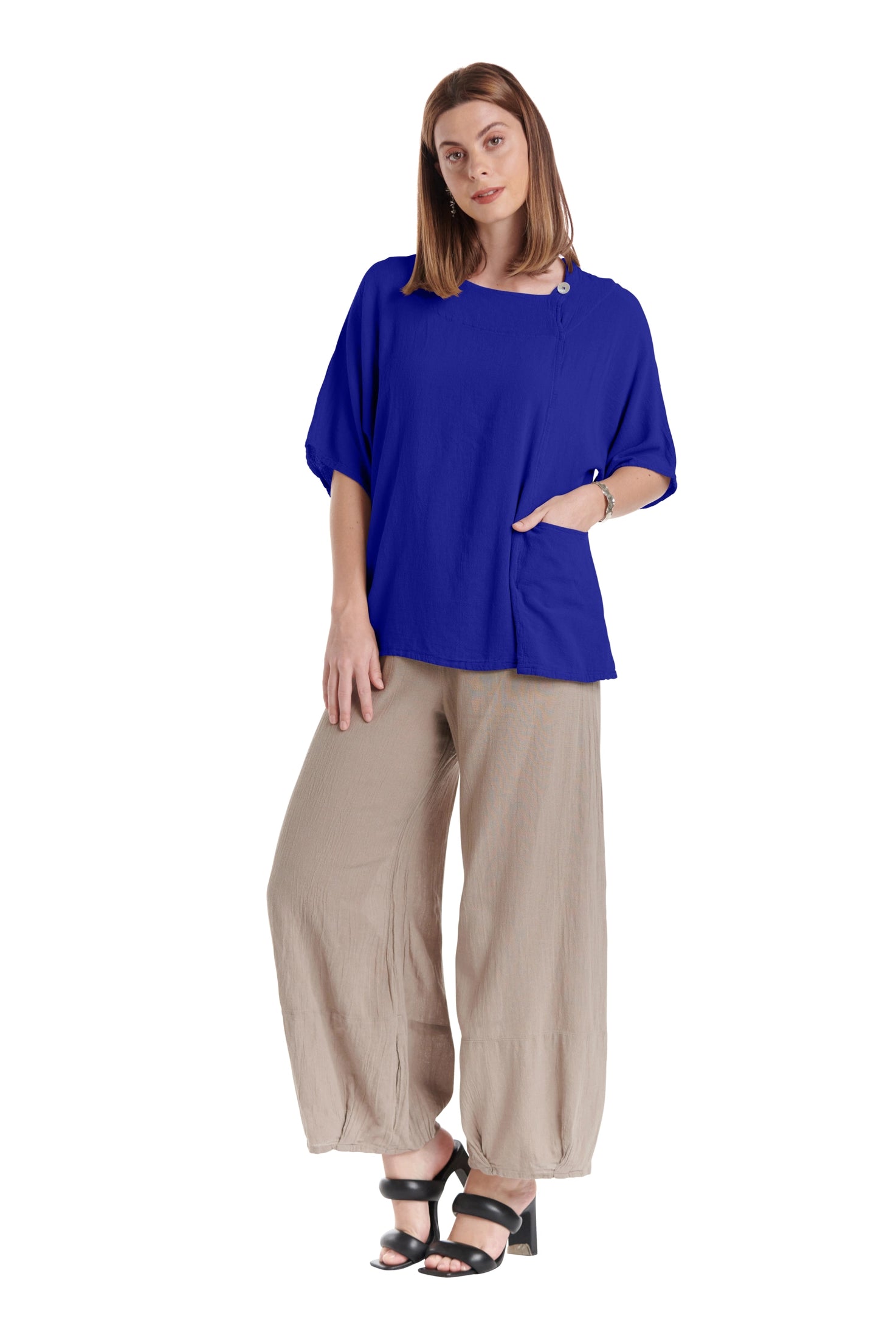Athena Cotton Gauze Blouse-Oh My Gauze