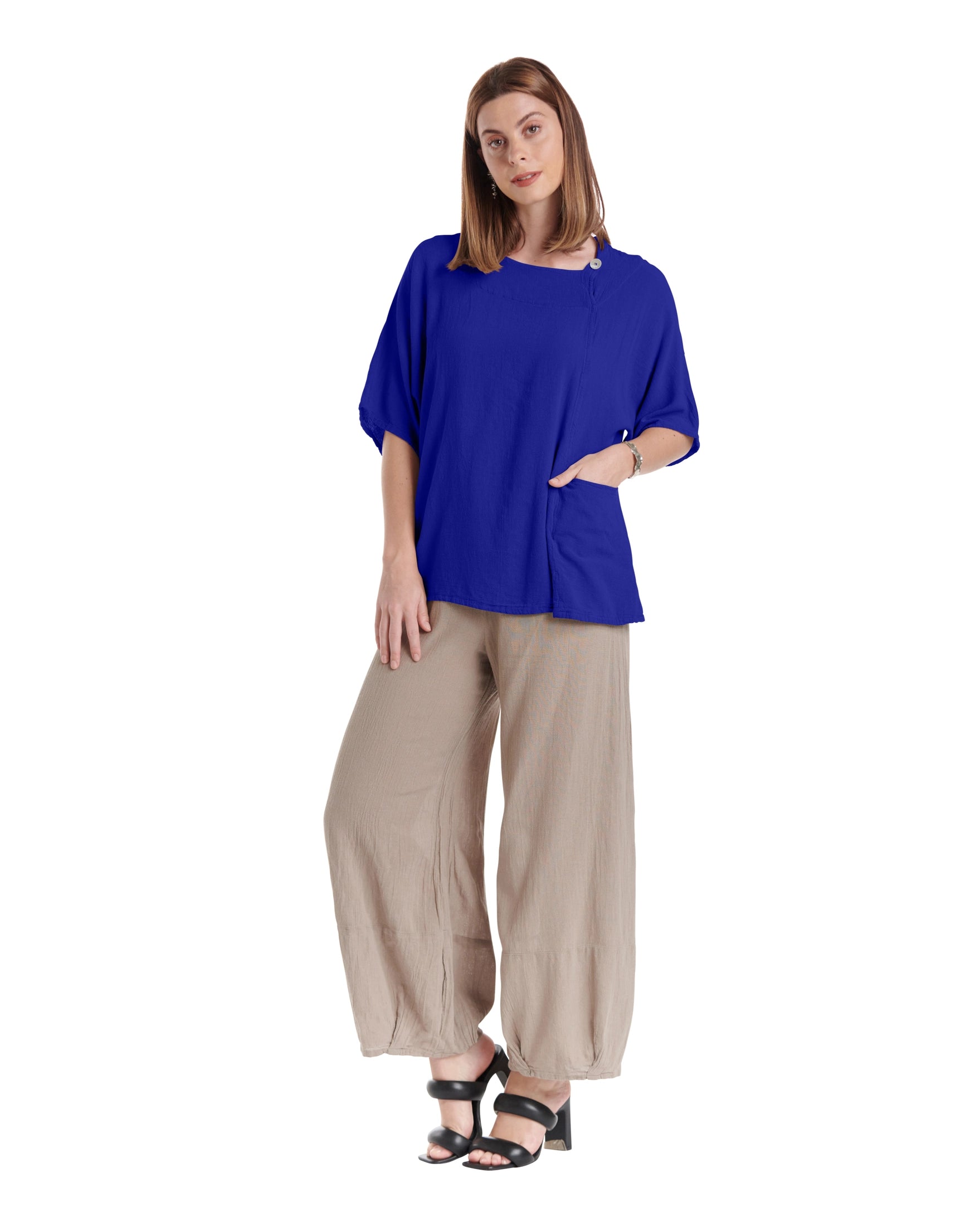 Athena Cotton Gauze Blouse-Oh My Gauze