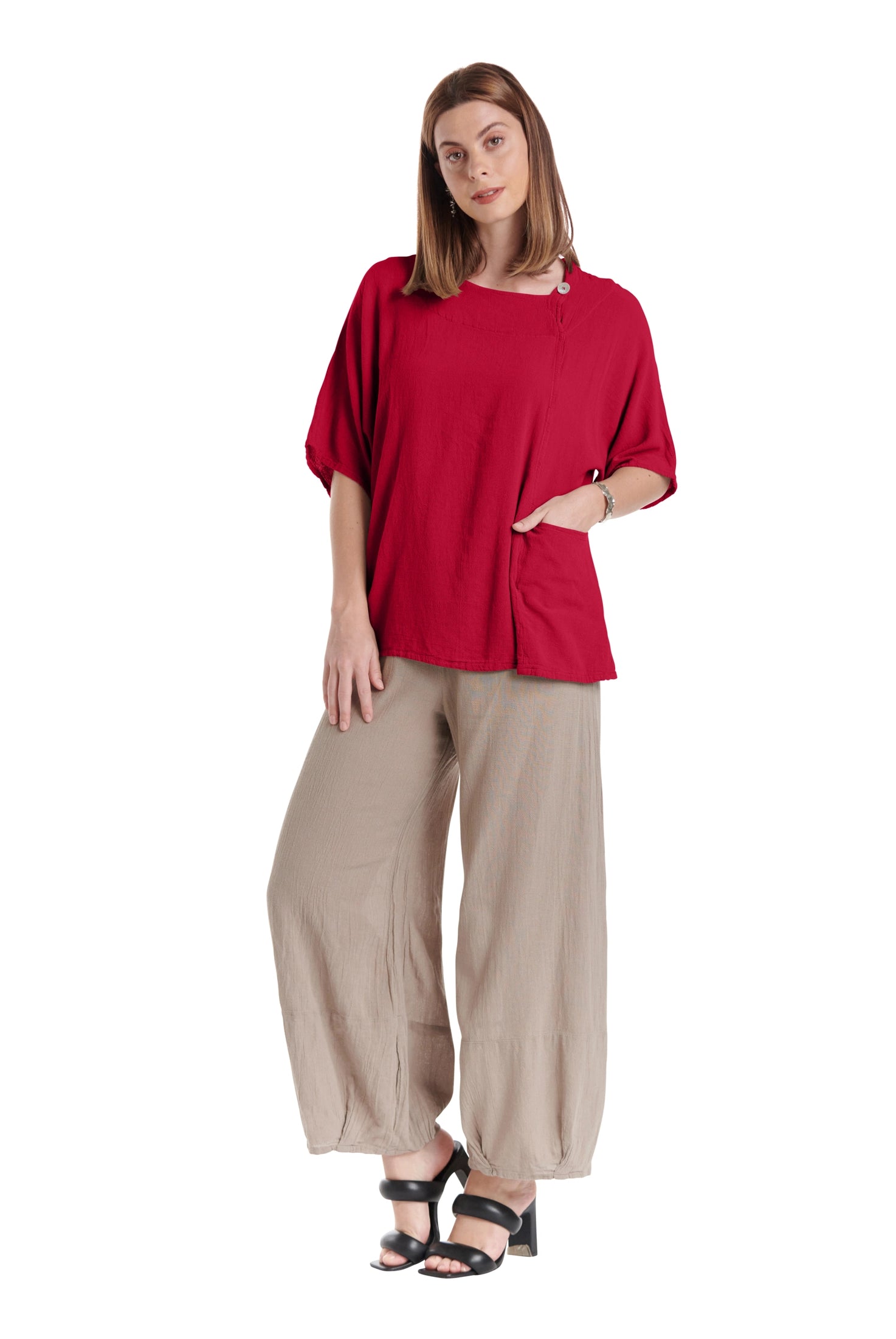 Athena Cotton Gauze Blouse-Oh My Gauze