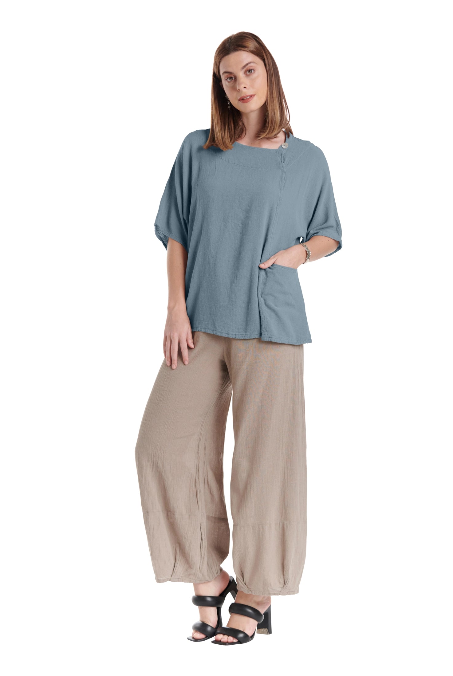 Athena Cotton Gauze Blouse-Oh My Gauze