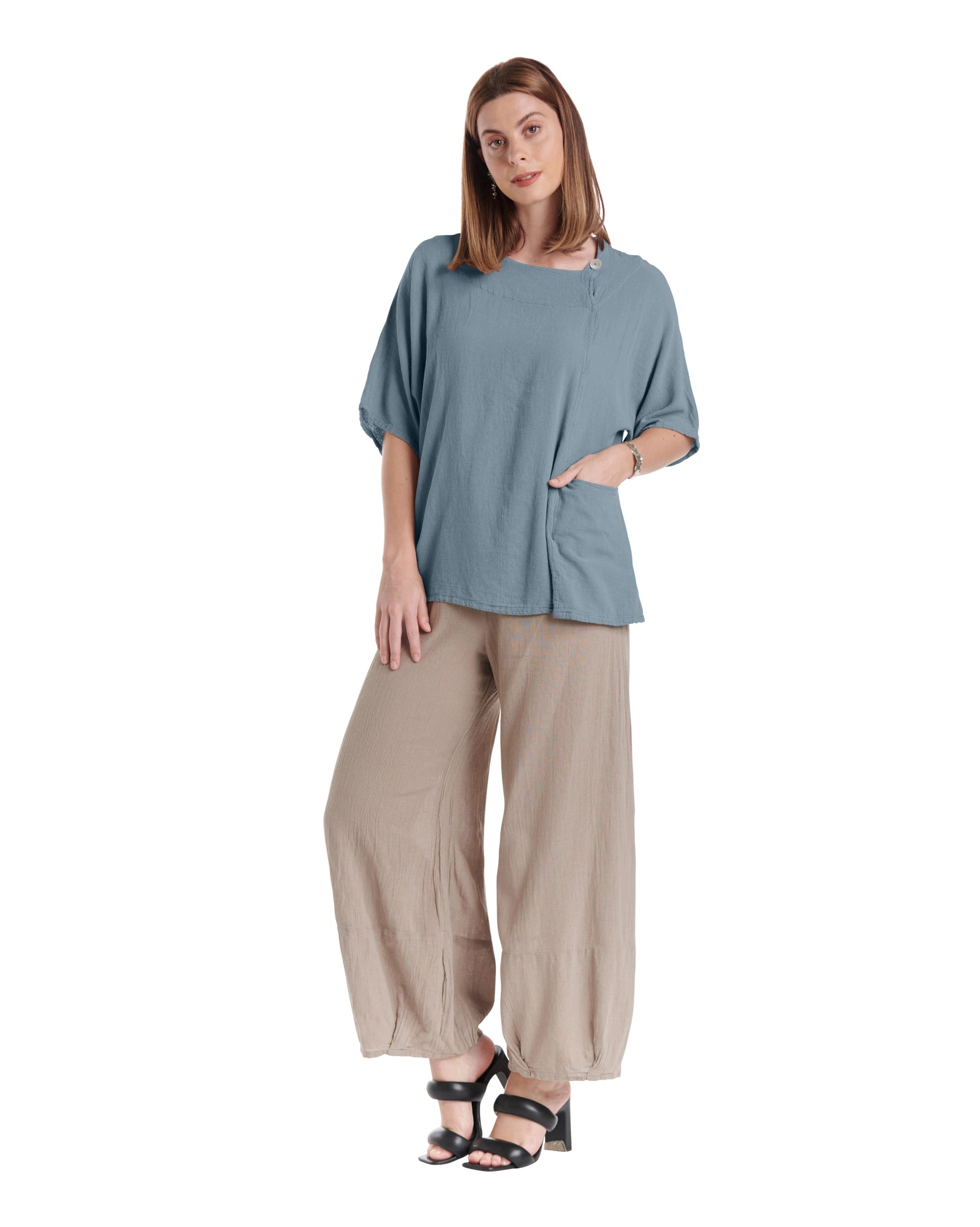Athena Cotton Gauze Blouse-Oh My Gauze