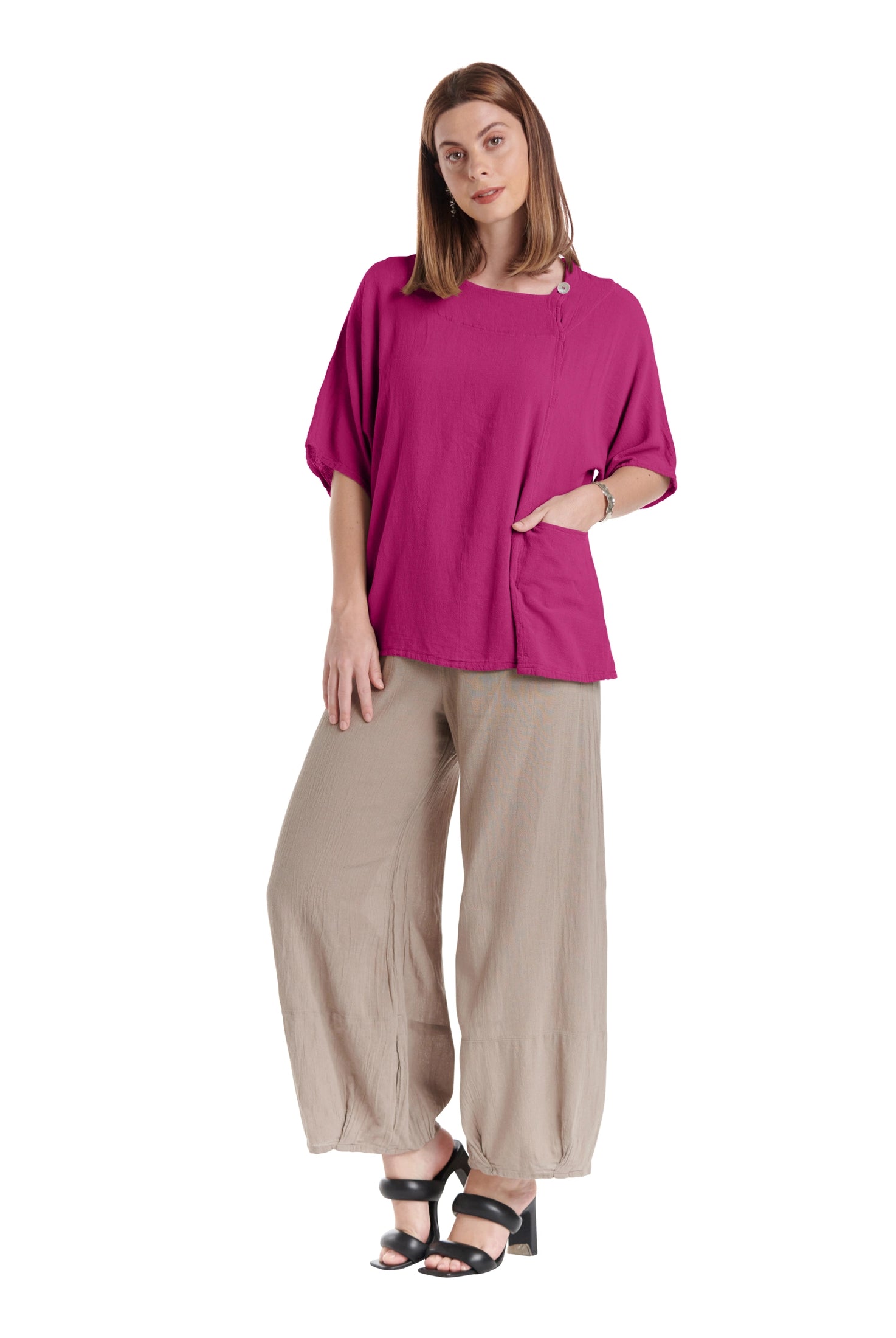 Athena Cotton Gauze Blouse-Oh My Gauze