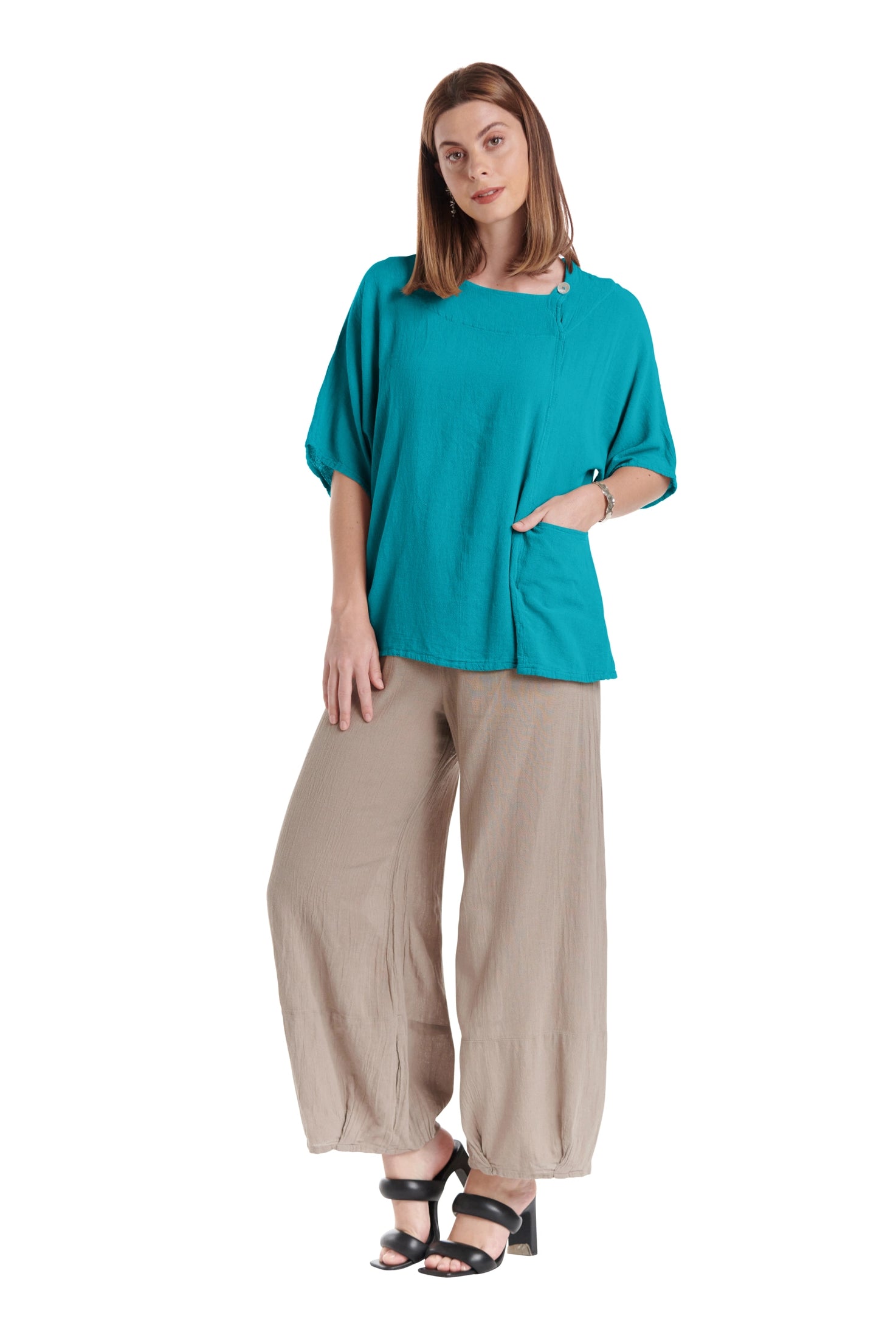 Athena Cotton Gauze Blouse-Oh My Gauze