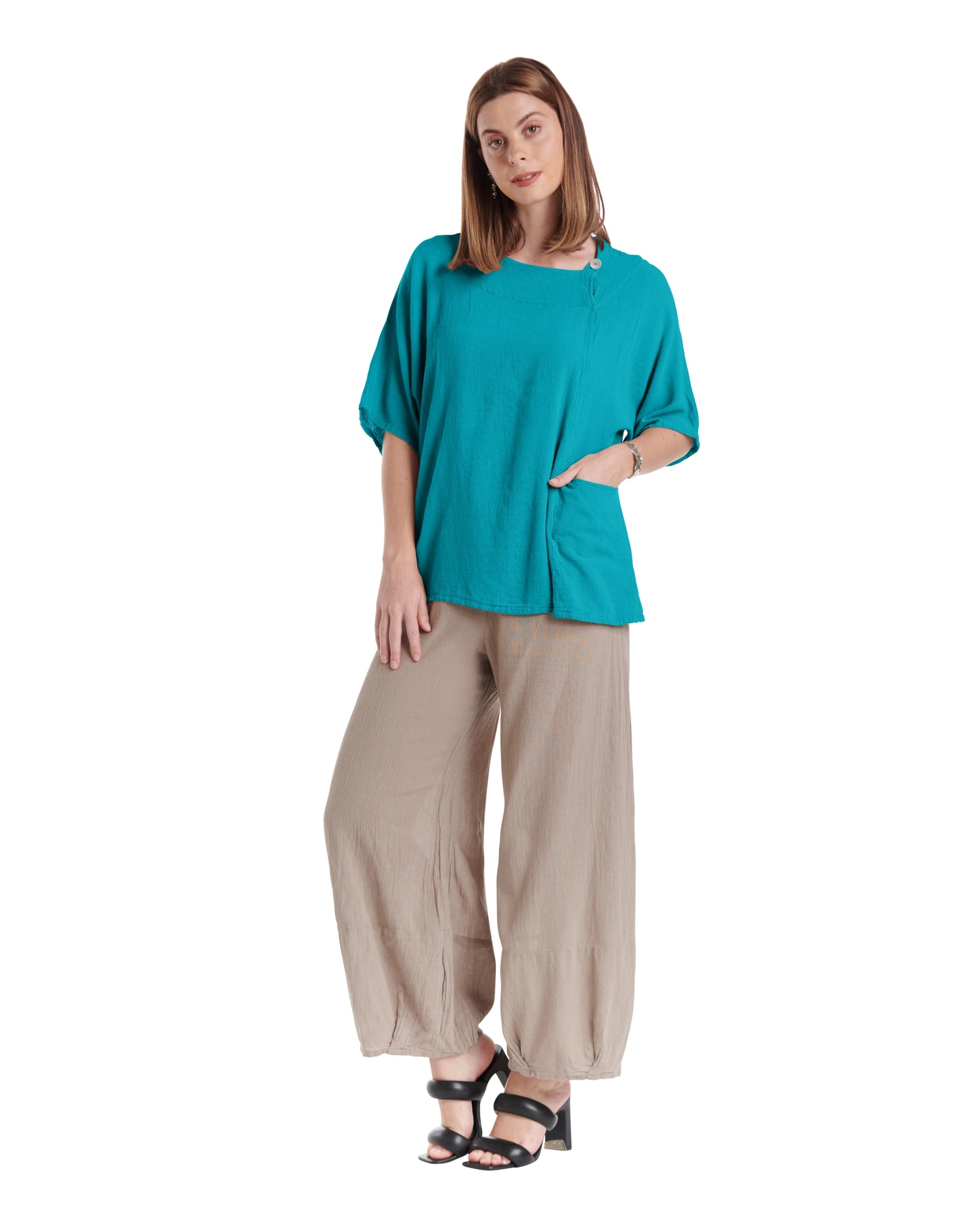 Athena Cotton Gauze Blouse-Oh My Gauze