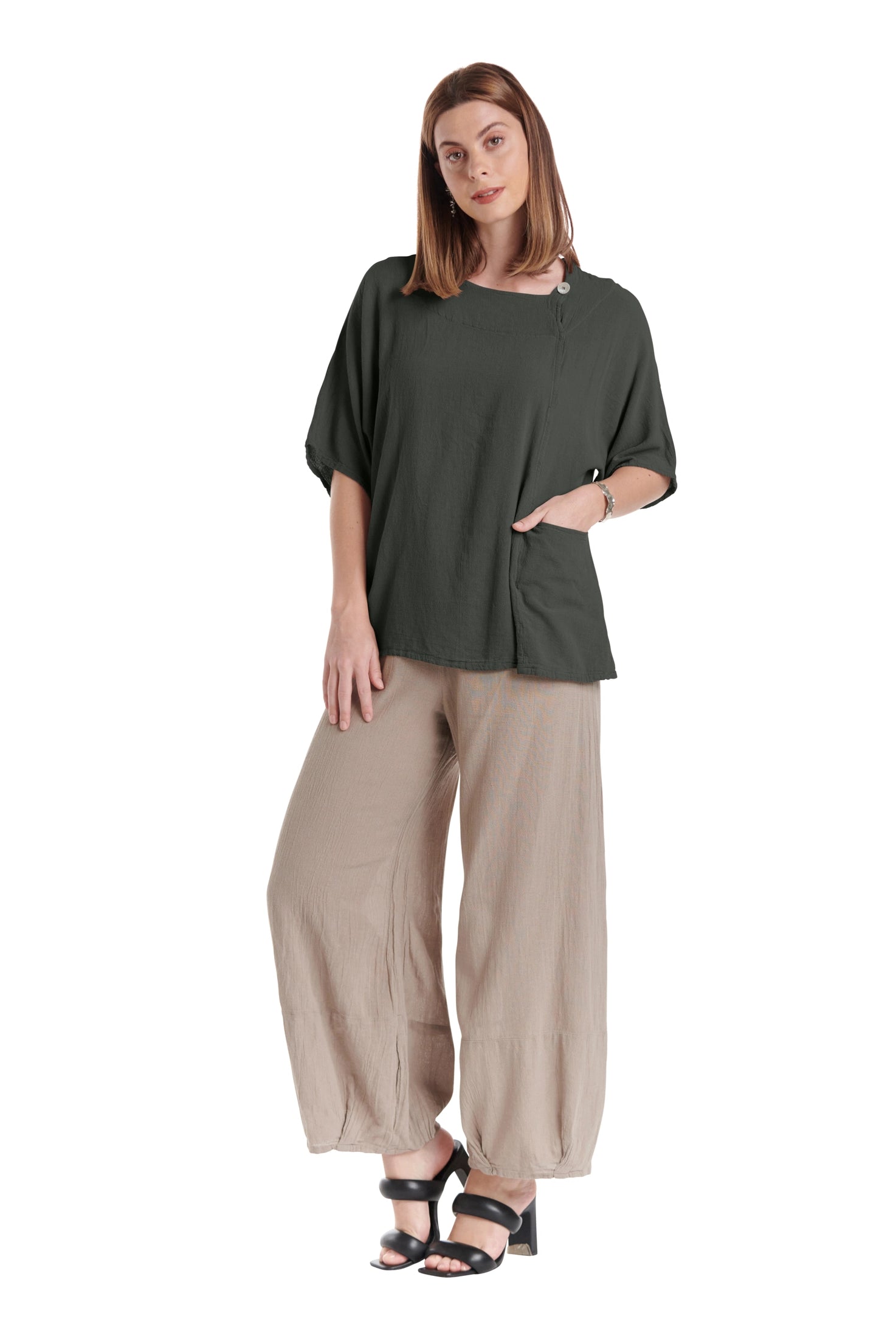 Athena Cotton Gauze Blouse-Oh My Gauze