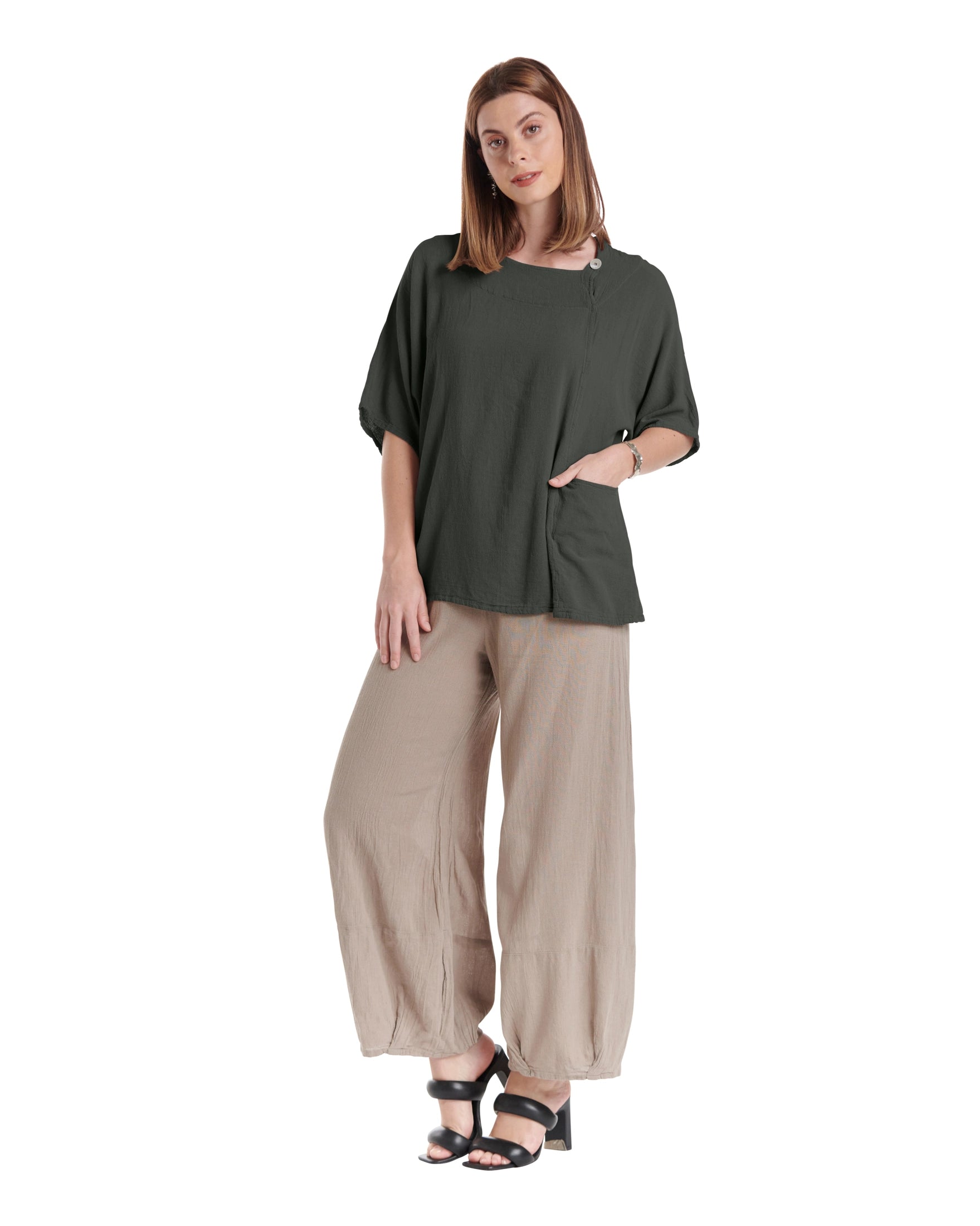 Athena Cotton Gauze Blouse-Oh My Gauze