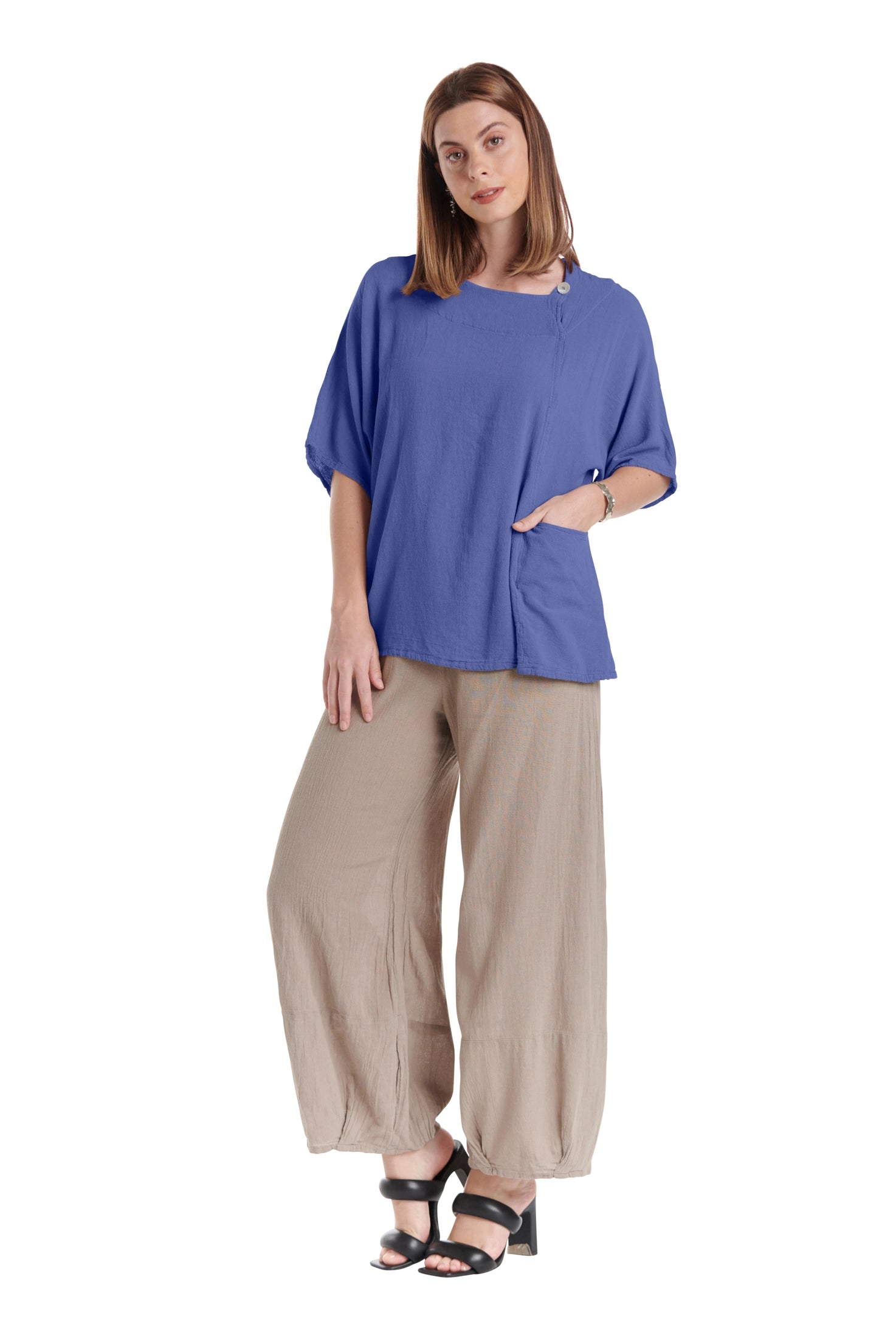 Athena Cotton Gauze Blouse-Oh My Gauze