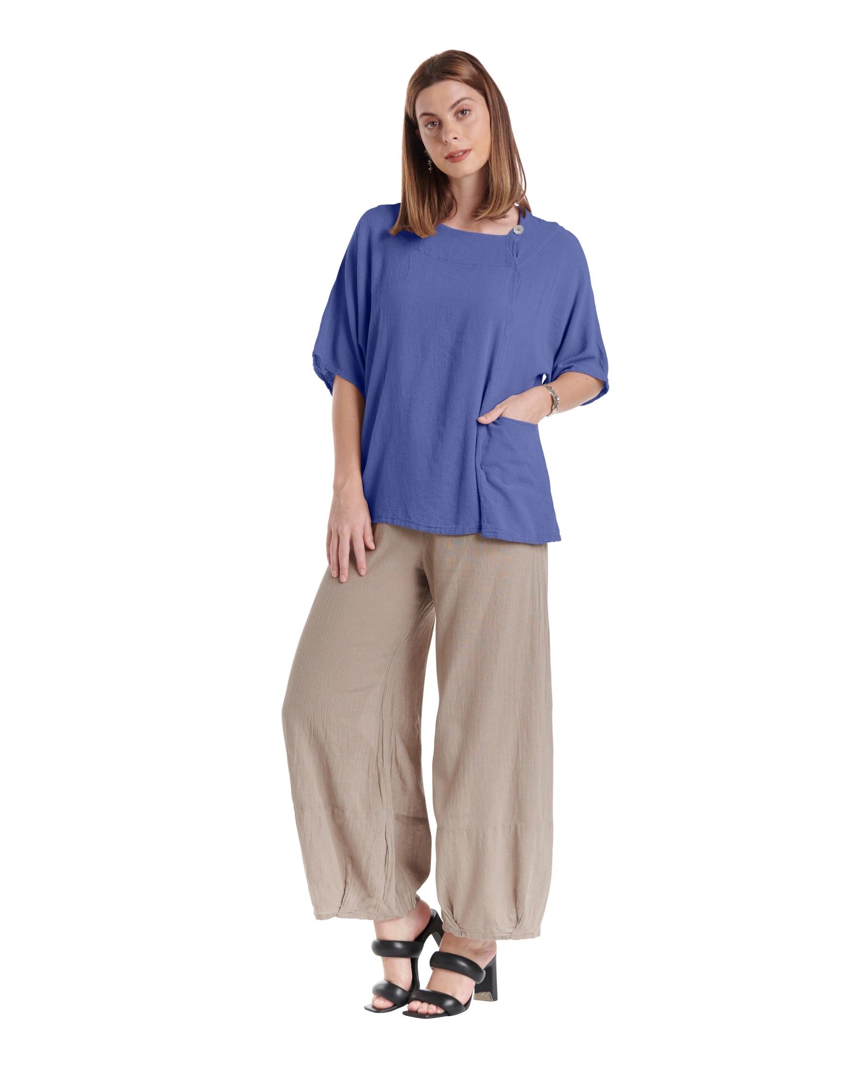 Athena Cotton Gauze Blouse-Oh My Gauze