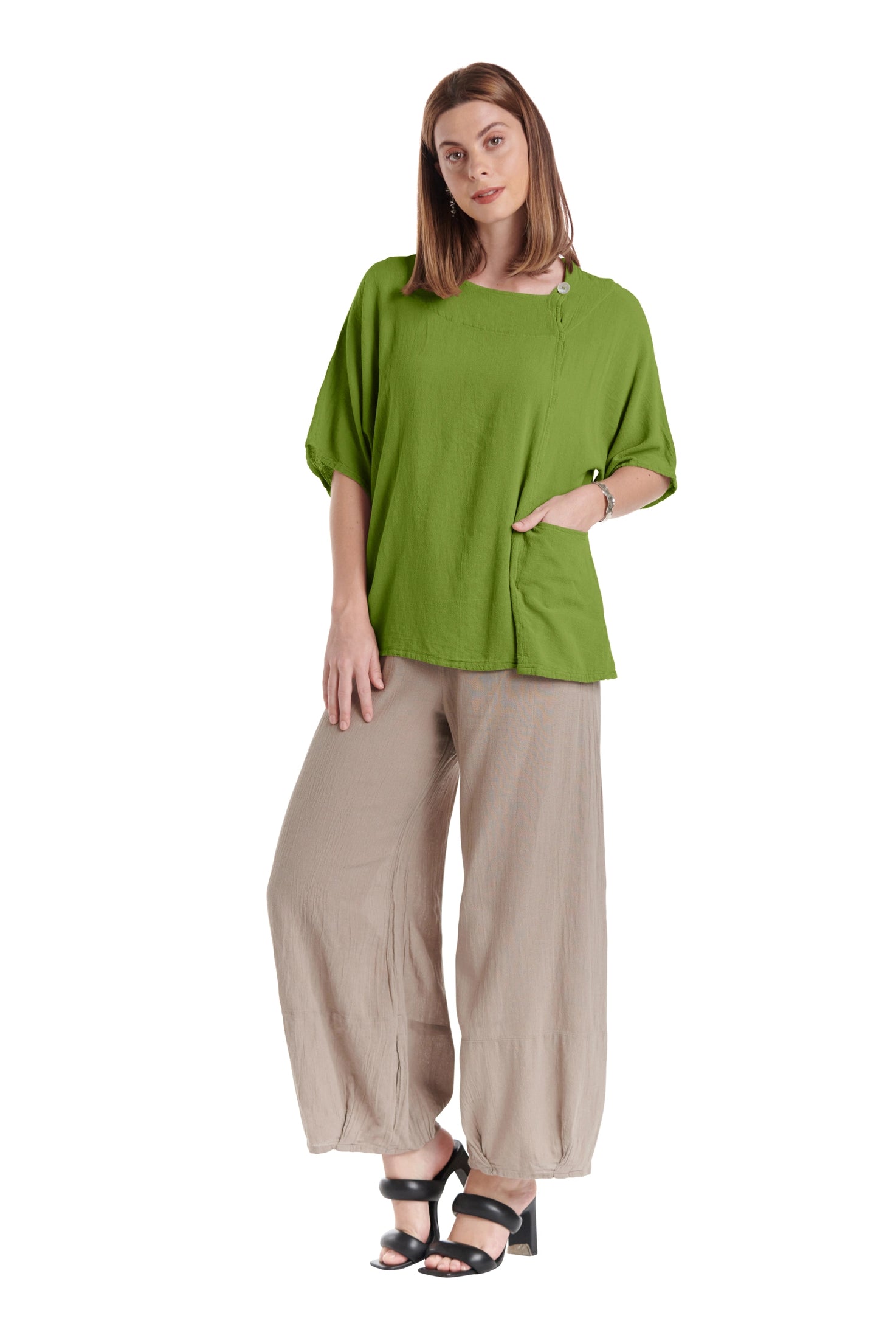 Athena Cotton Gauze Blouse-Oh My Gauze