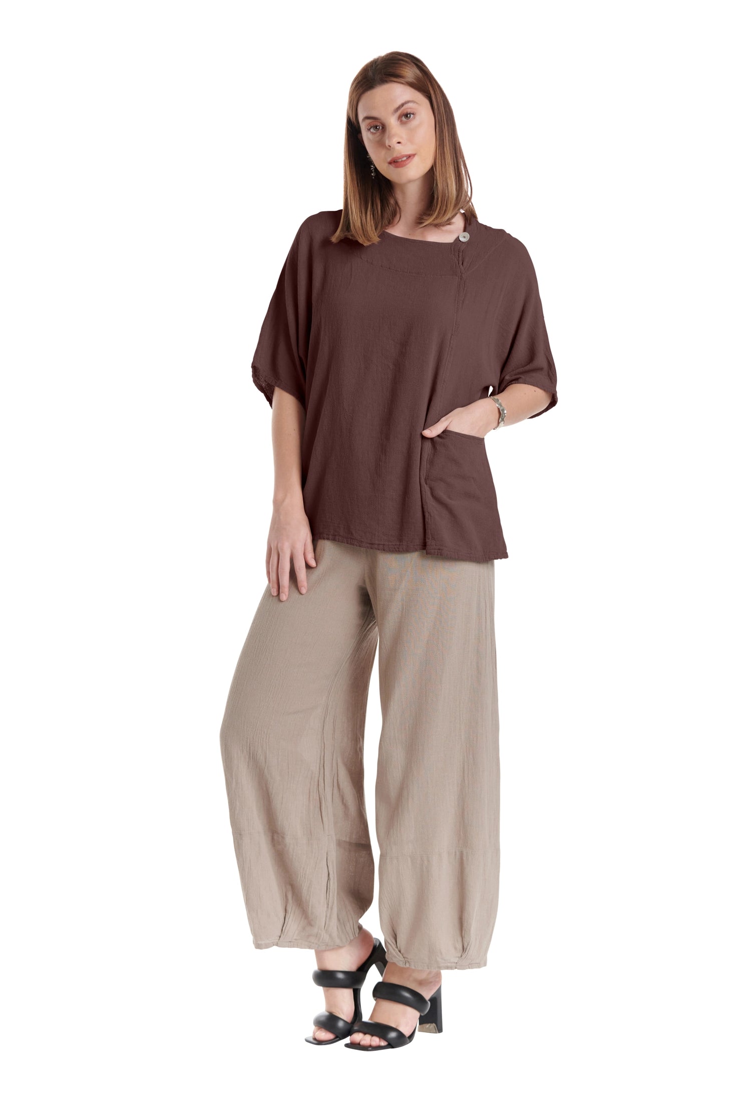 Athena Cotton Gauze Blouse-Oh My Gauze
