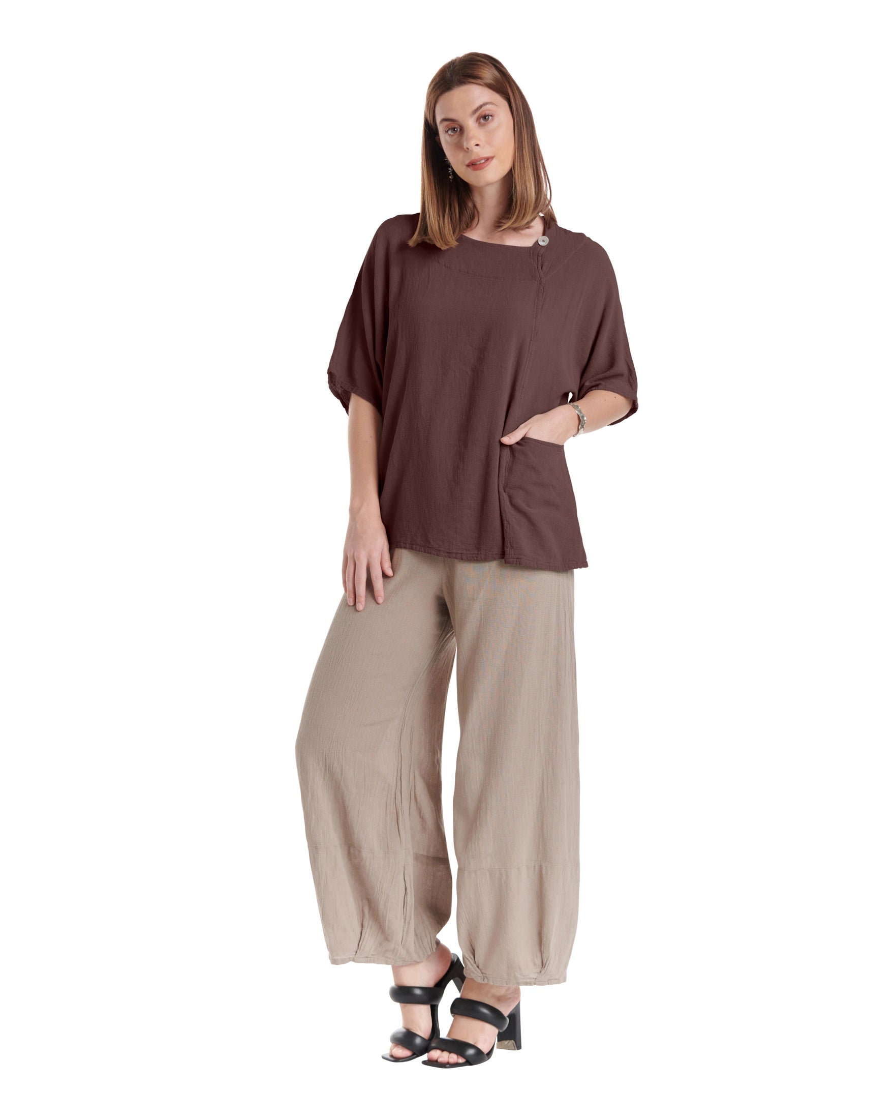 Athena Cotton Gauze Blouse-Oh My Gauze