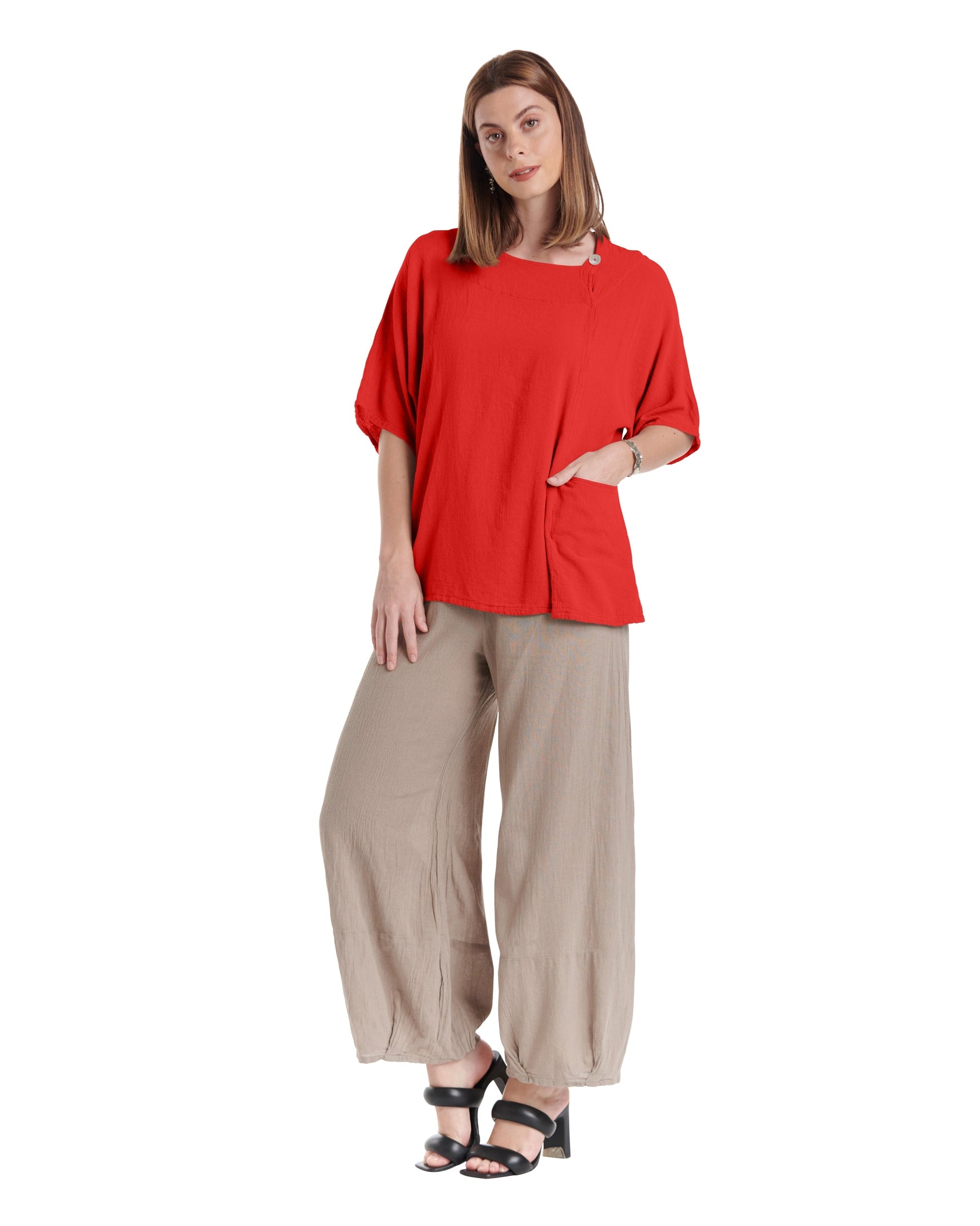 Athena Cotton Gauze Blouse-Oh My Gauze