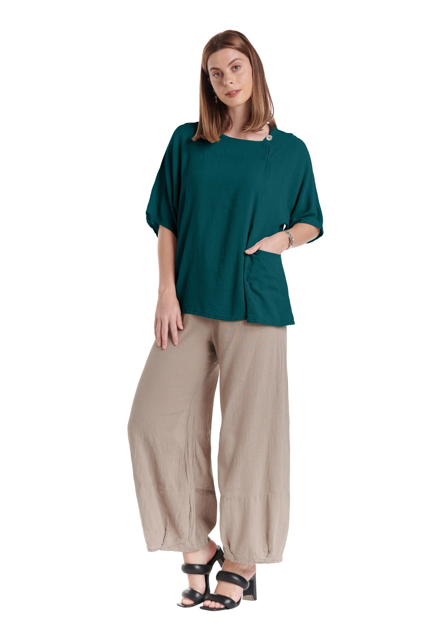 Athena Cotton Gauze Blouse-Oh My Gauze