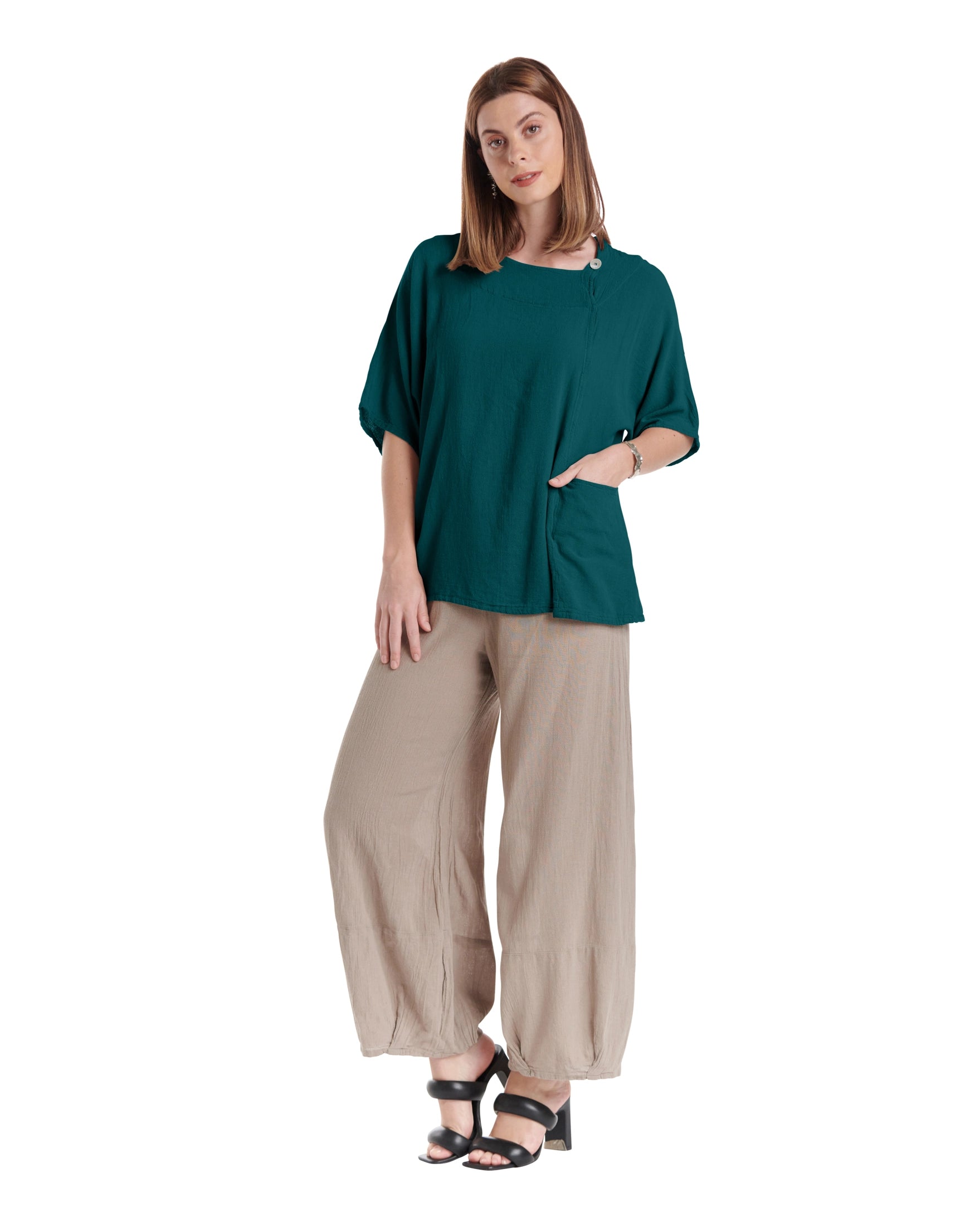 Athena Cotton Gauze Blouse-Oh My Gauze