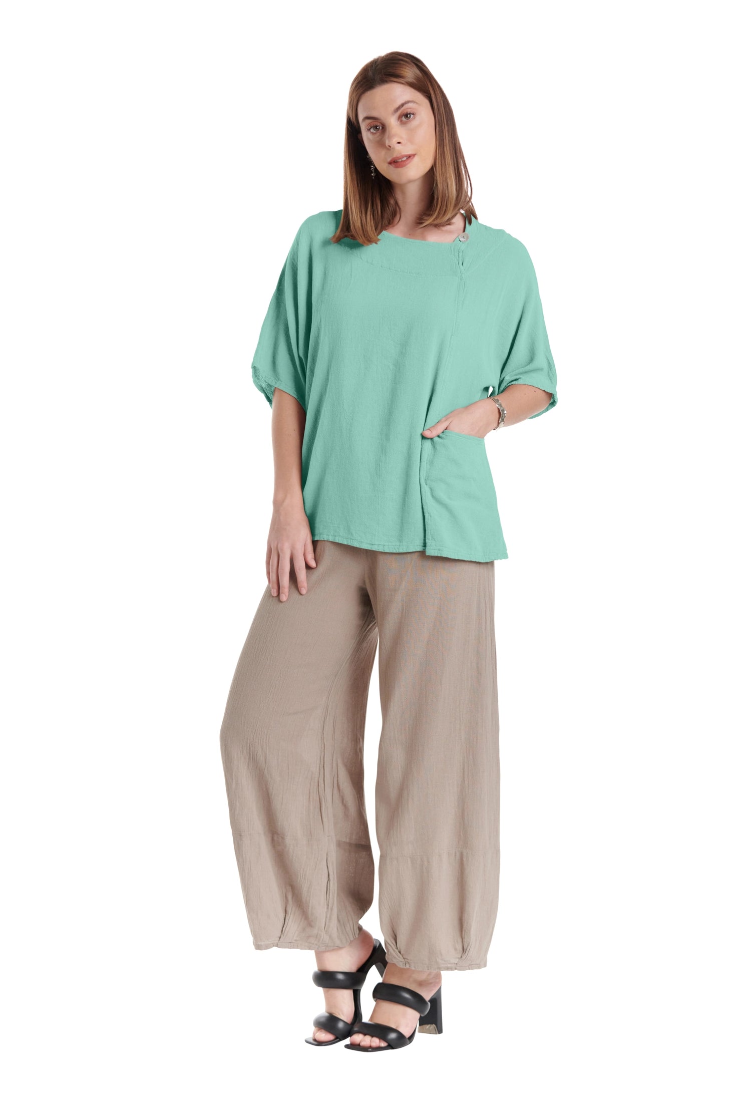 Athena Cotton Gauze Blouse-Oh My Gauze