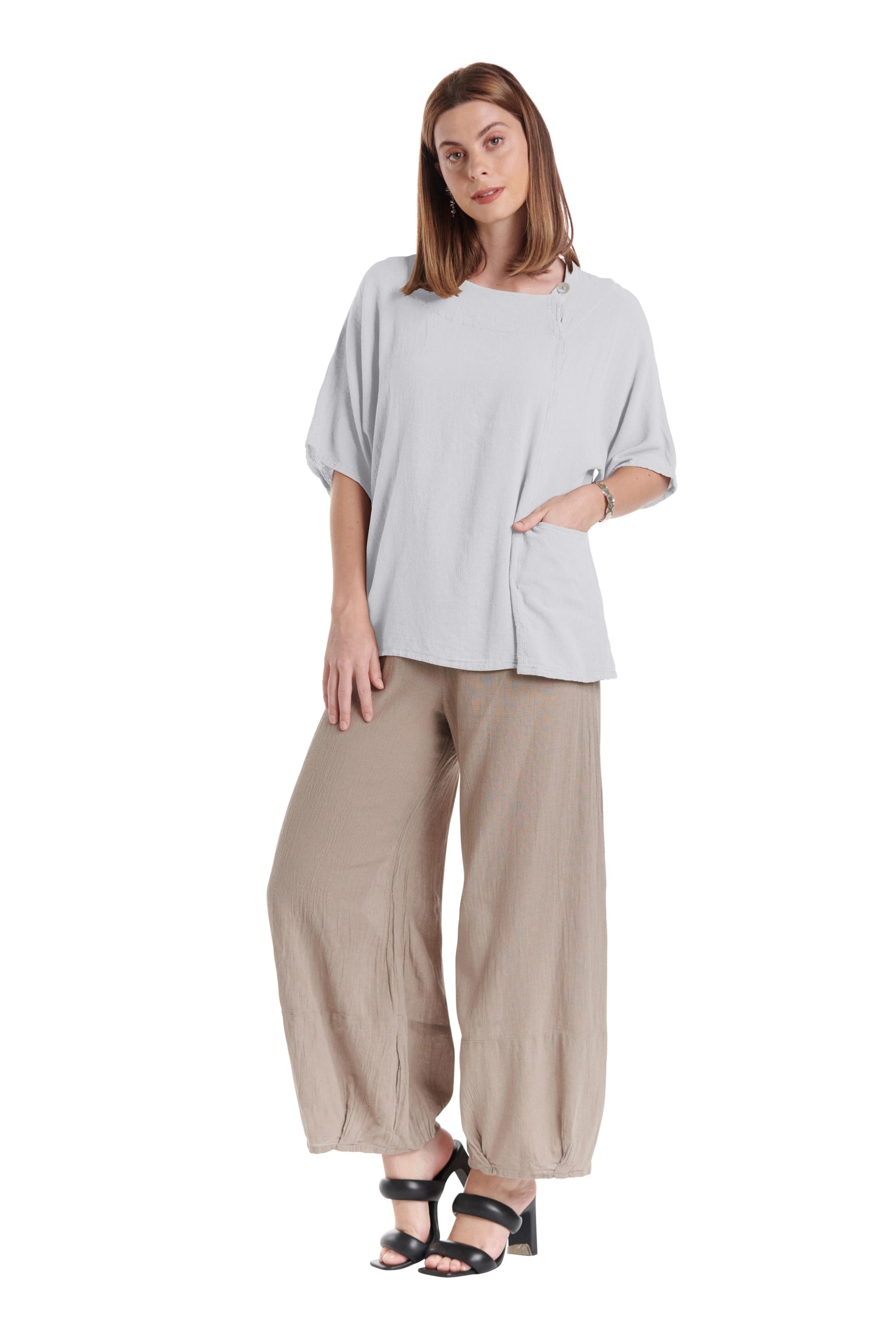 Athena Cotton Gauze Blouse-Oh My Gauze