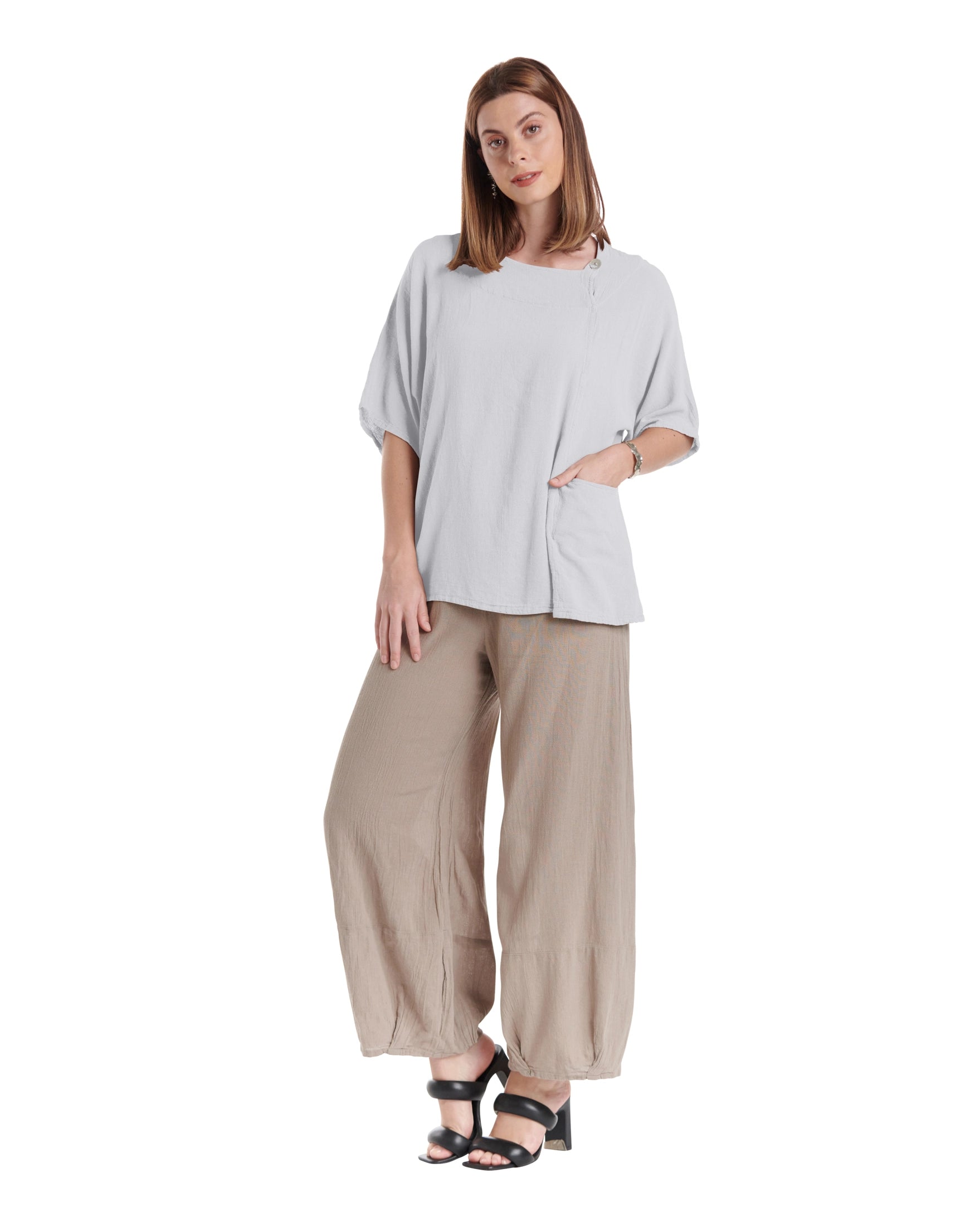 Athena Cotton Gauze Blouse-Oh My Gauze