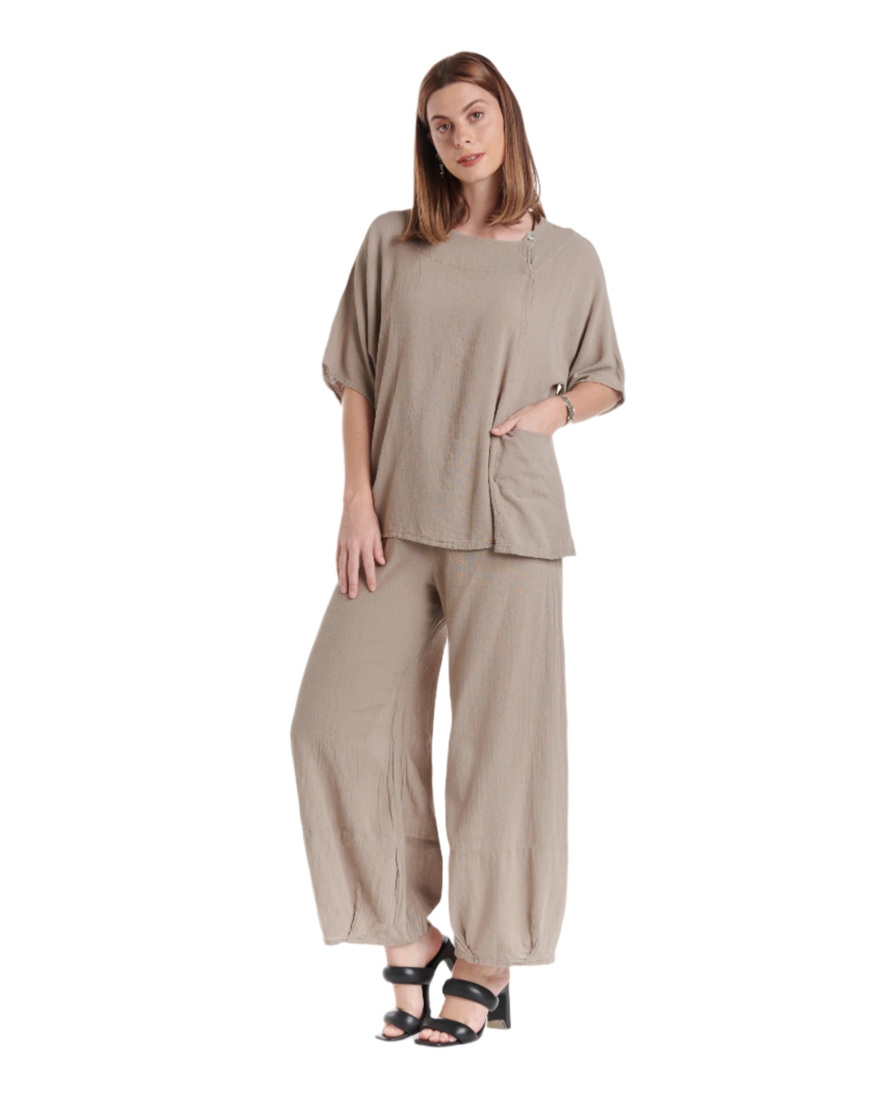 Athena Cotton Gauze Blouse-Oh My Gauze