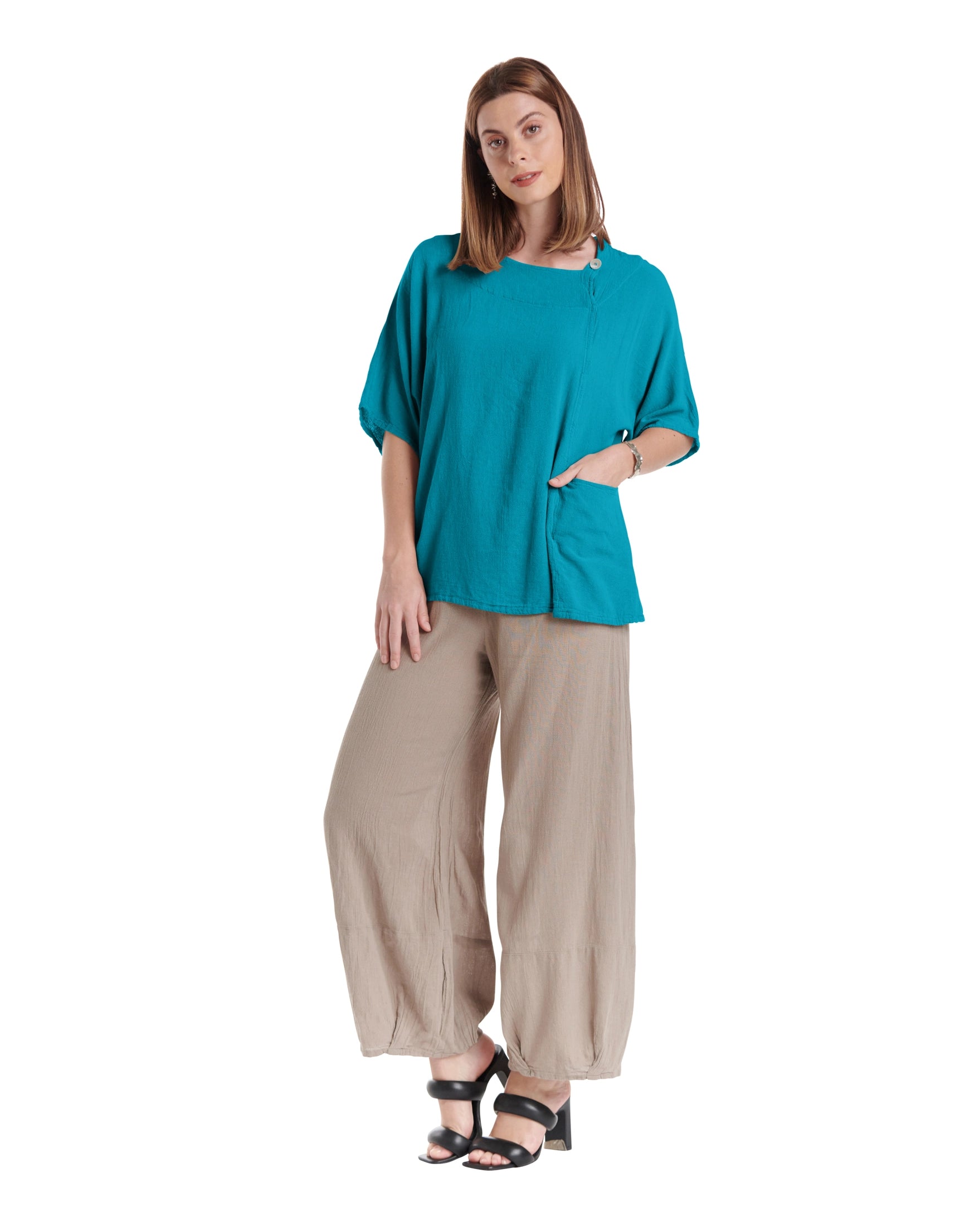 Athena Cotton Gauze Blouse-Oh My Gauze